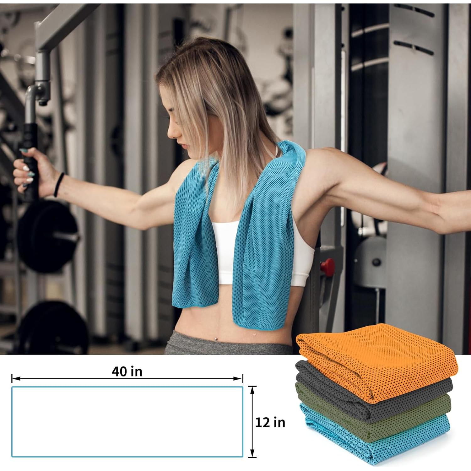 Toallas Enfriadoras YESLIFE 4 Piezas 101.6x30.5cm Microfibra