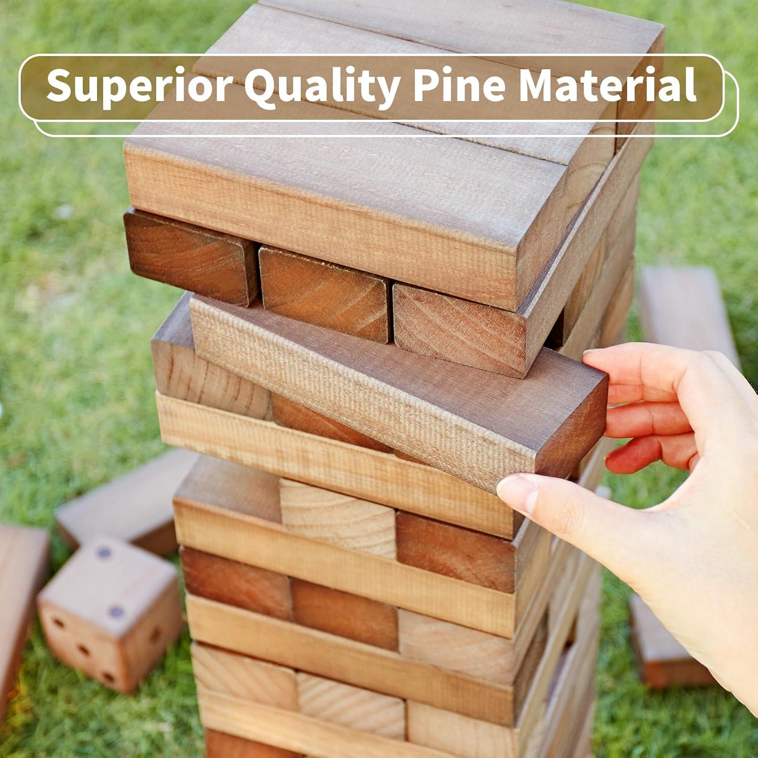 Juego de Torre de Madera ApudArmis 54 Piezas 3.2FT