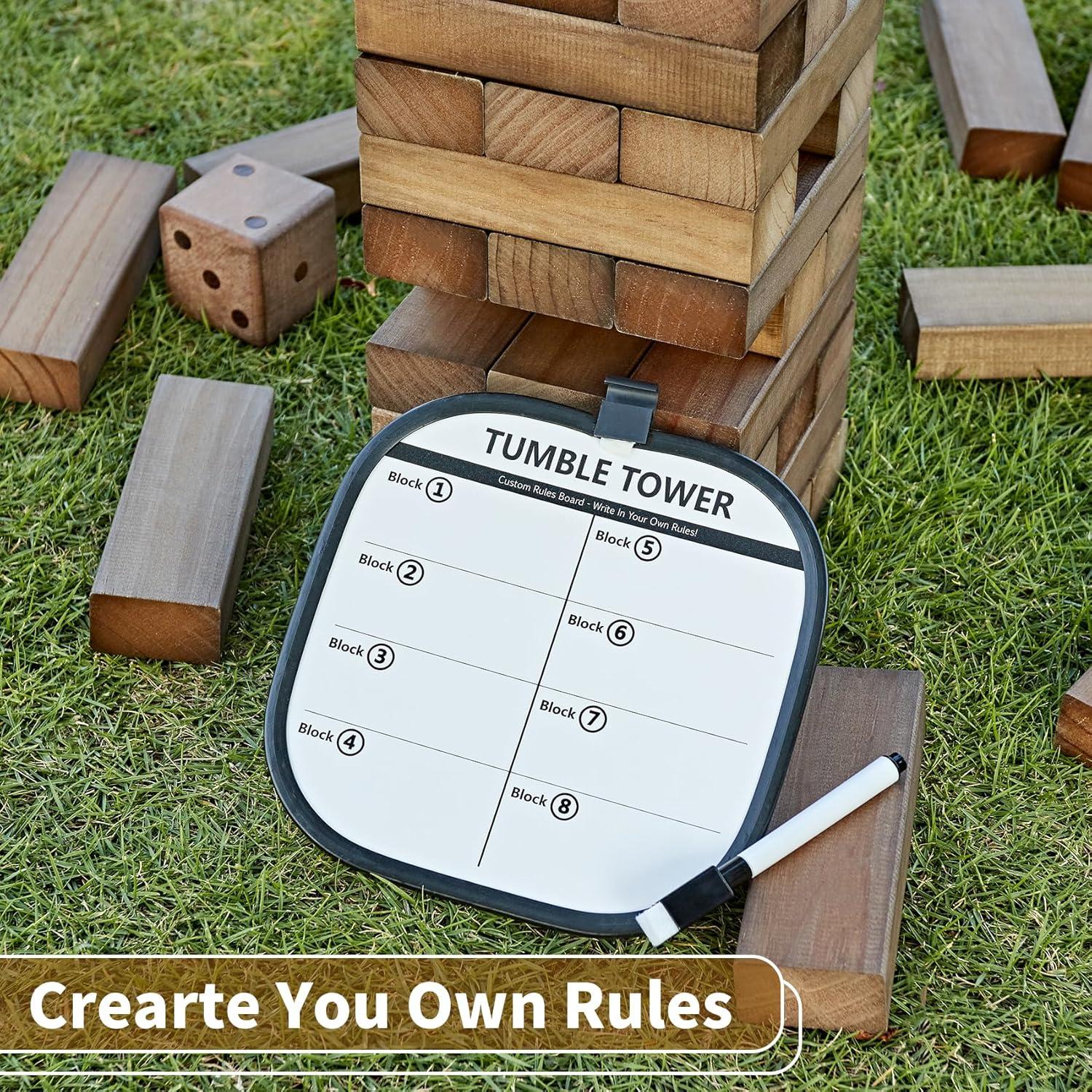 Juego de Torre de Madera ApudArmis 54 Piezas 3.2FT