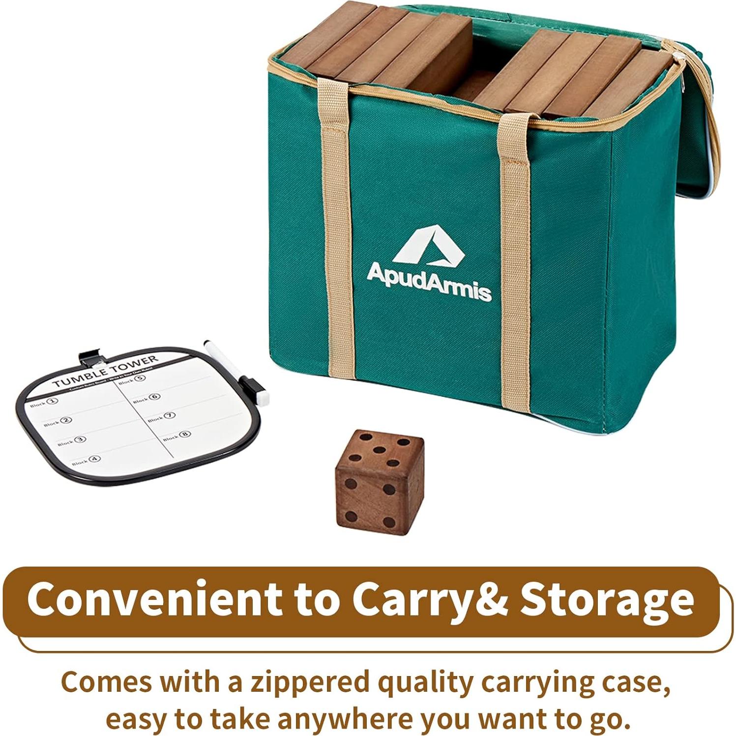 Juego de Torre de Madera ApudArmis 54 Piezas 3.2FT