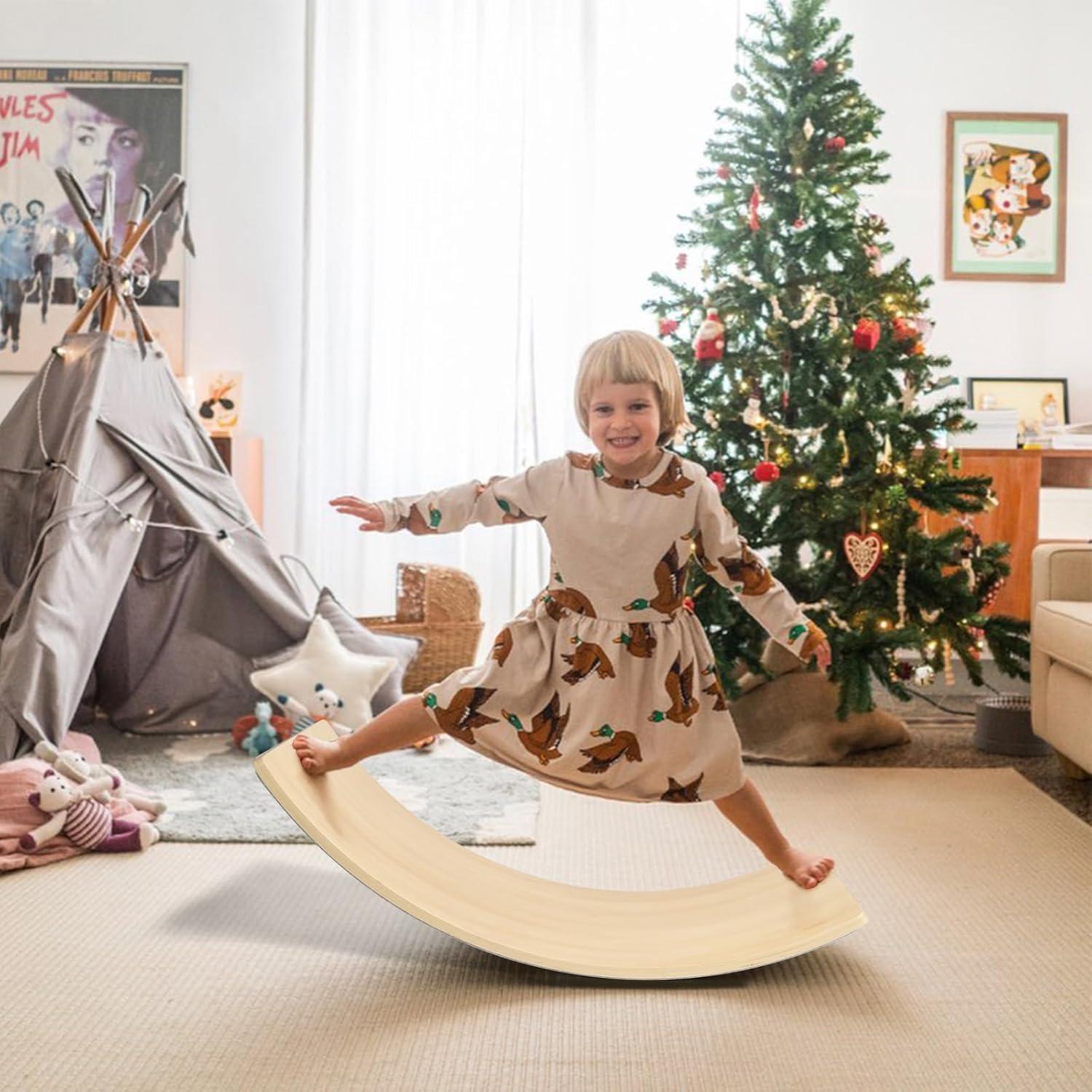 Tabla de Equilibrio Wobble Gentle Monster Madera 89 cm Azul