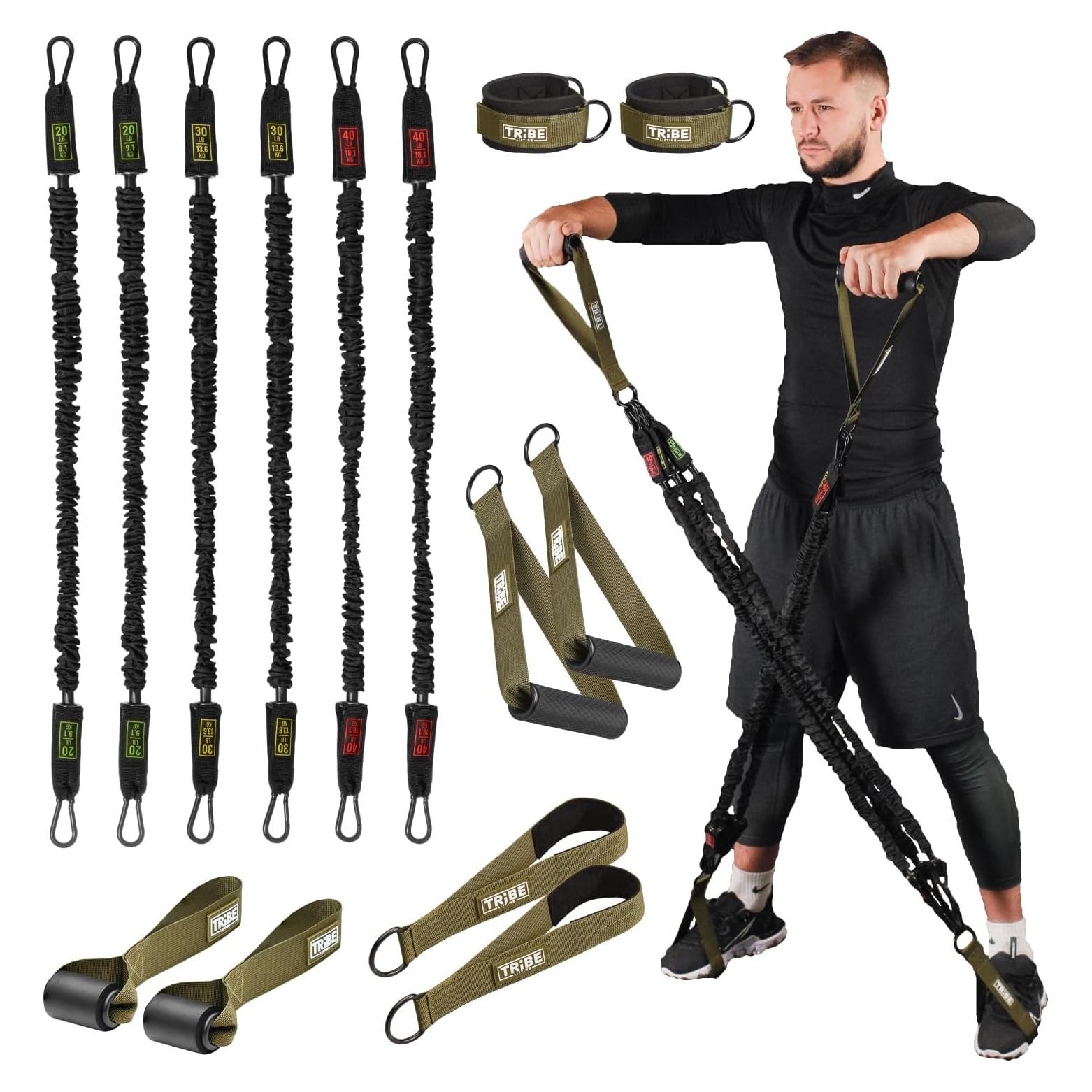 Juego de Bandas de Resistencia Tribe Lifting - 5 Niveles Ajustables