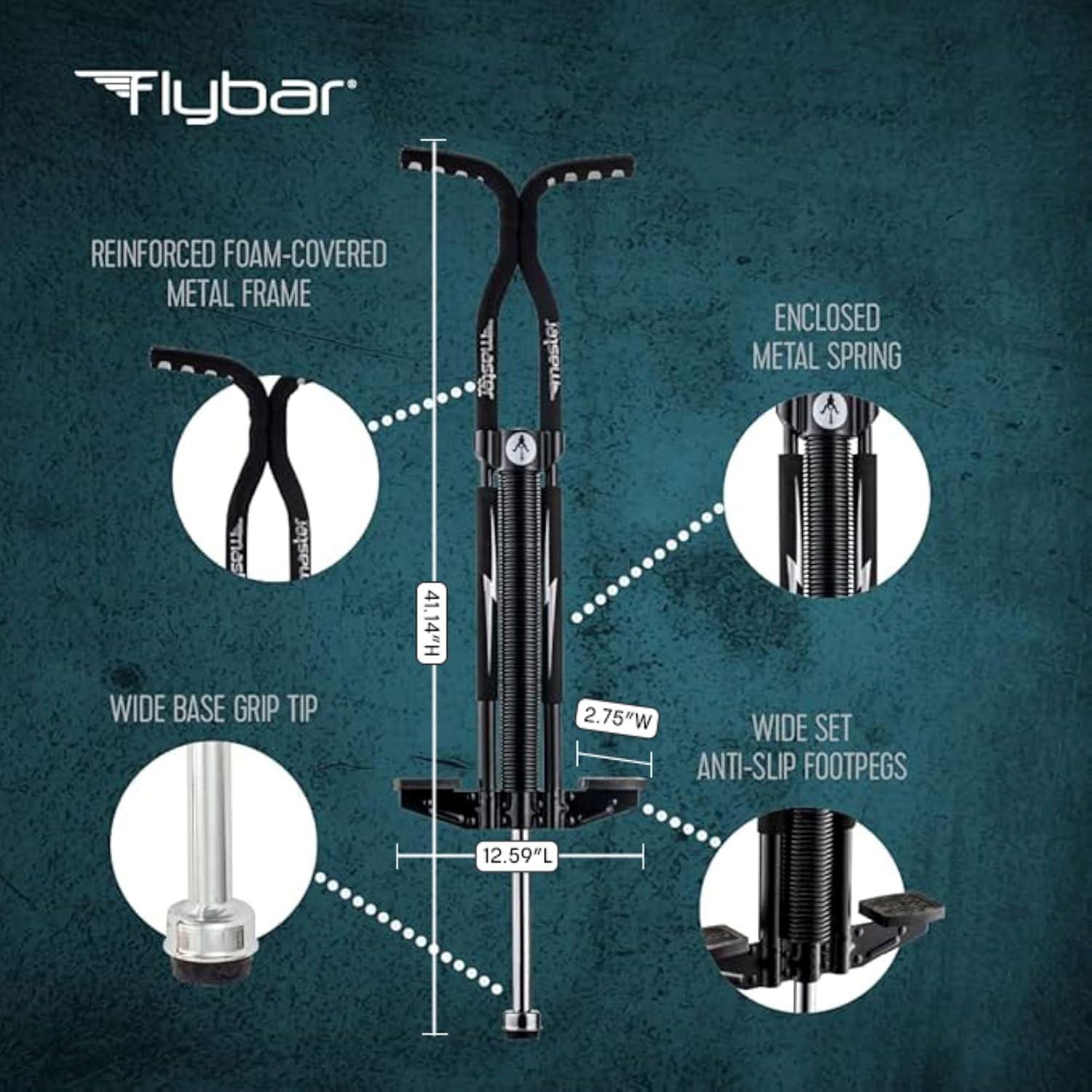 Pogo Stick Flybar Master para Niños 9+ hasta 72 kg