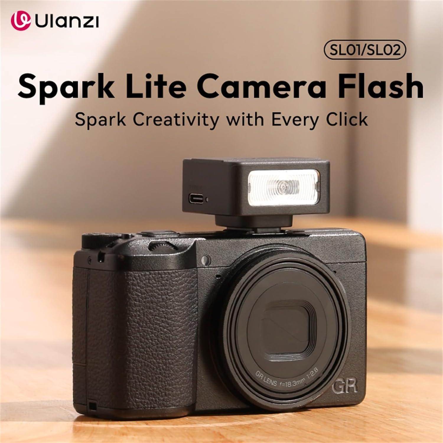 Mini Flash Speedlite ULANZI SL01 GN8 6500K para Cámara