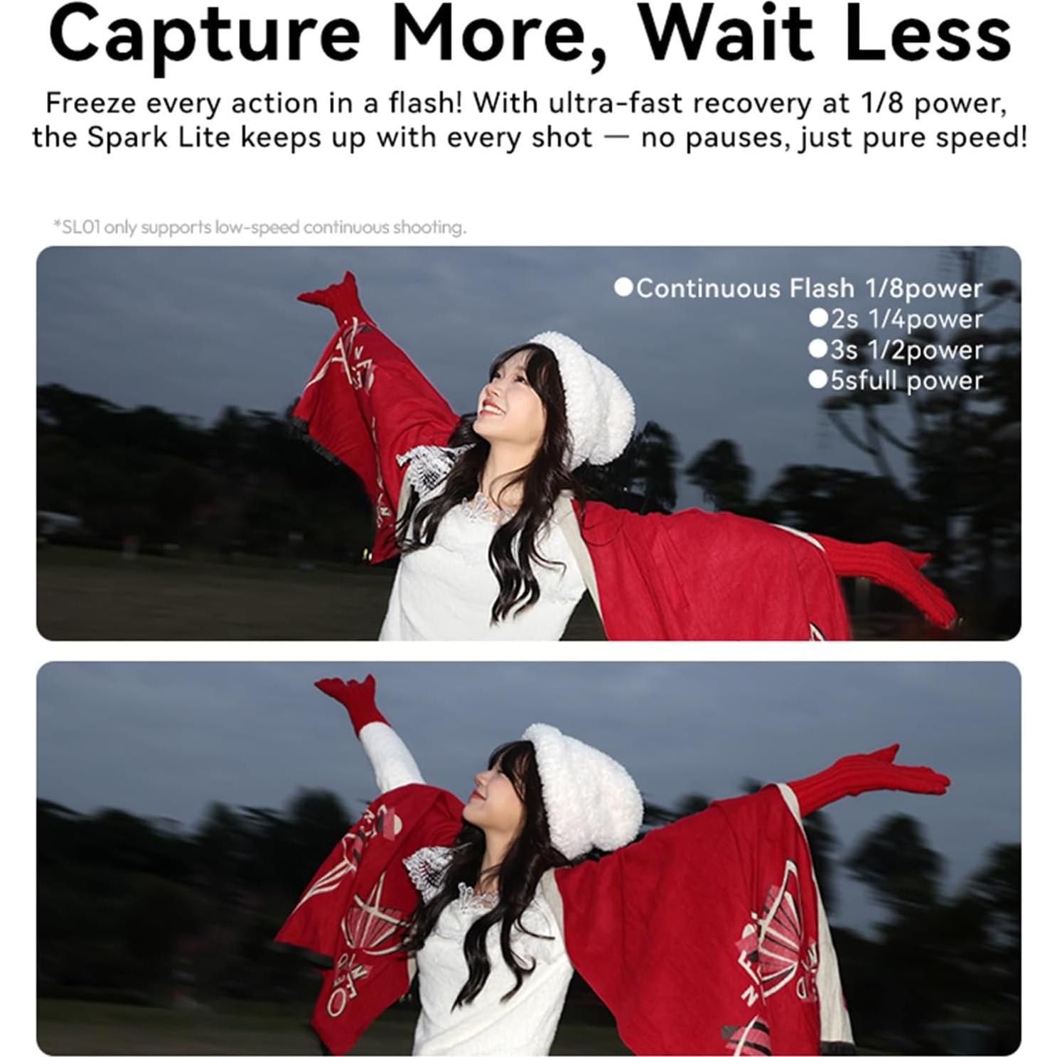 Mini Flash Speedlite ULANZI SL01 GN8 6500K para Cámara