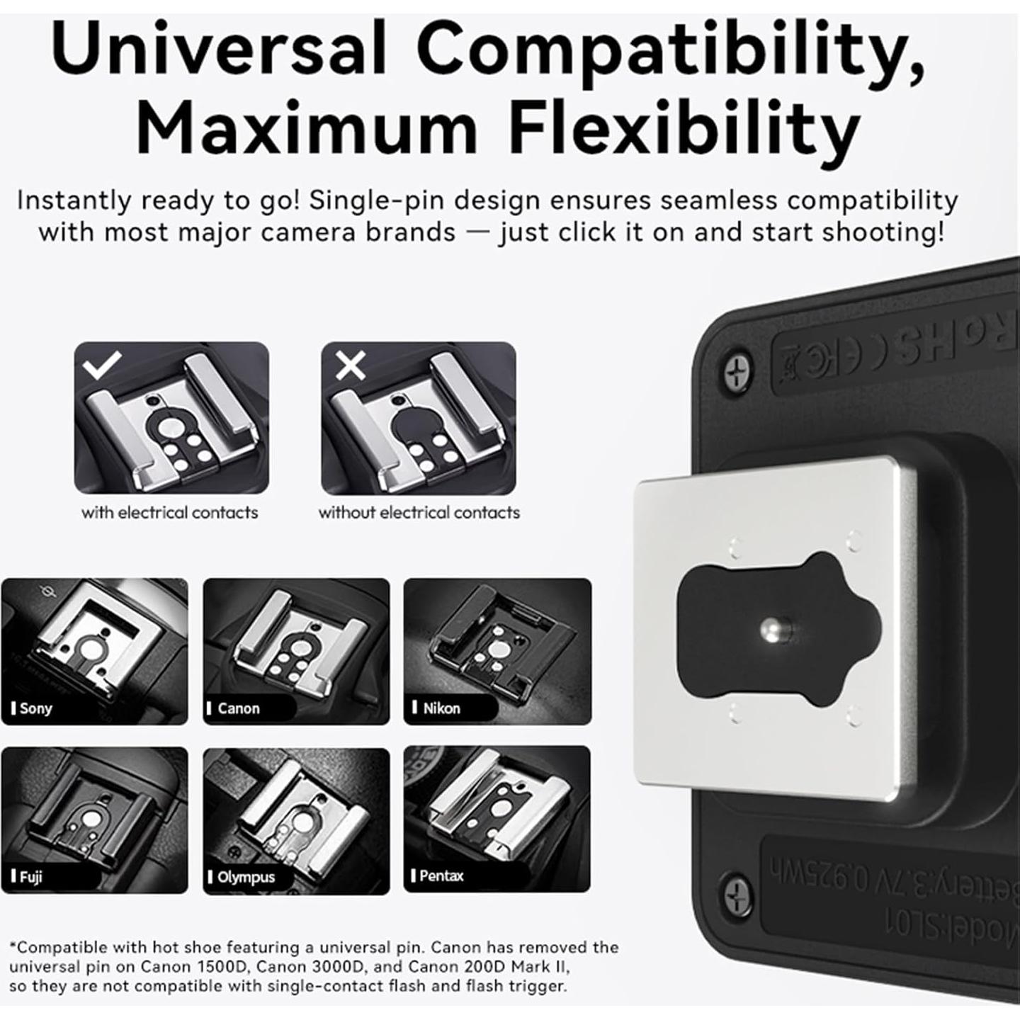 Mini Flash Speedlite ULANZI SL01 GN8 6500K para Cámara