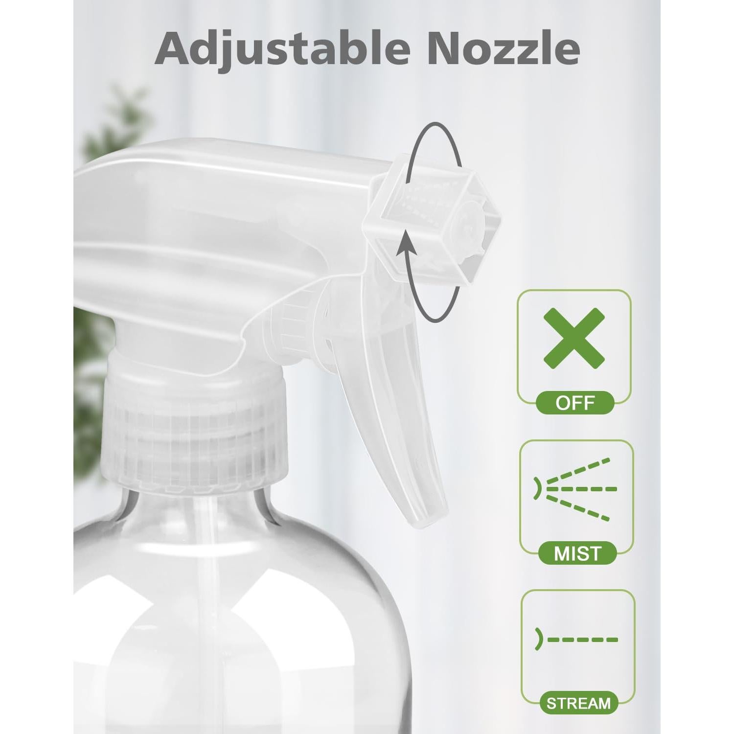 Botellas de Spray de Vidrio Rionisor 473ml con Manga de Silicona