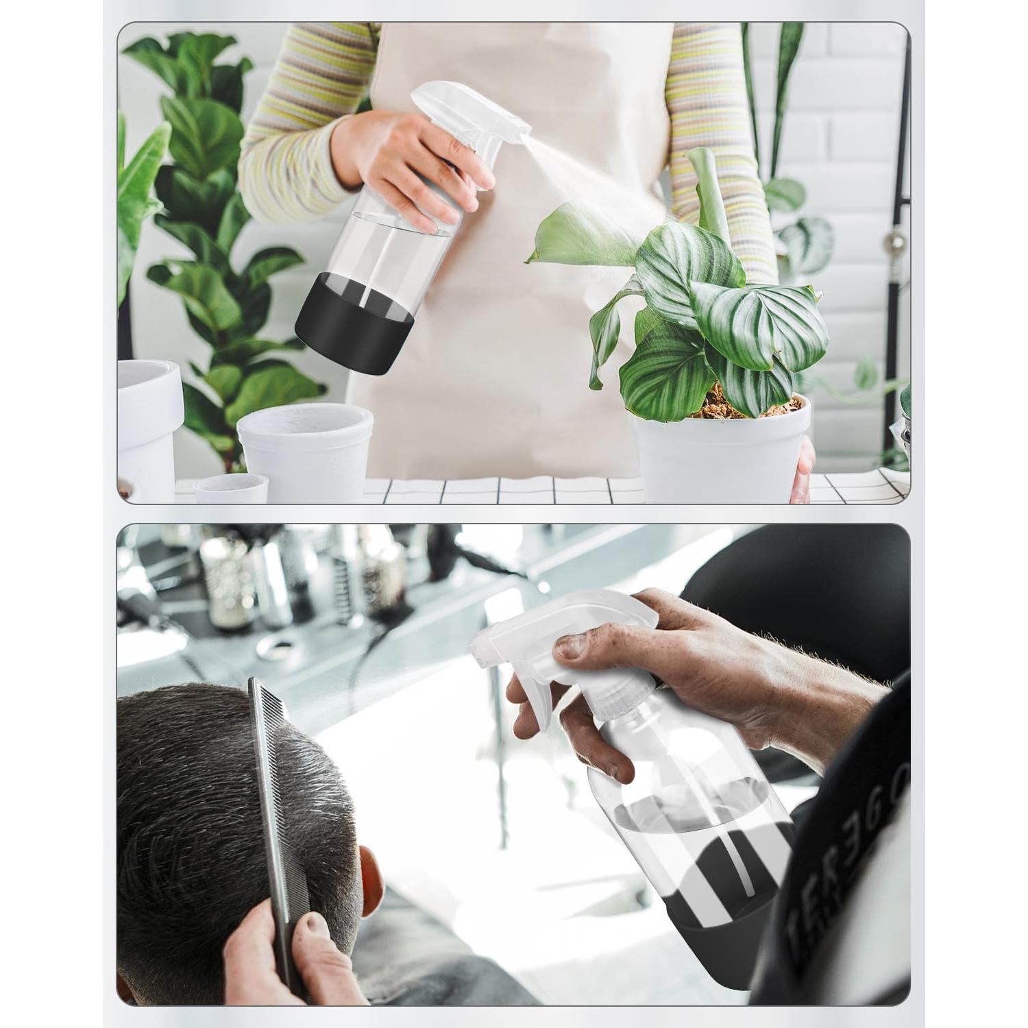 Botellas de Spray de Vidrio Rionisor 473ml con Manga de Silicona