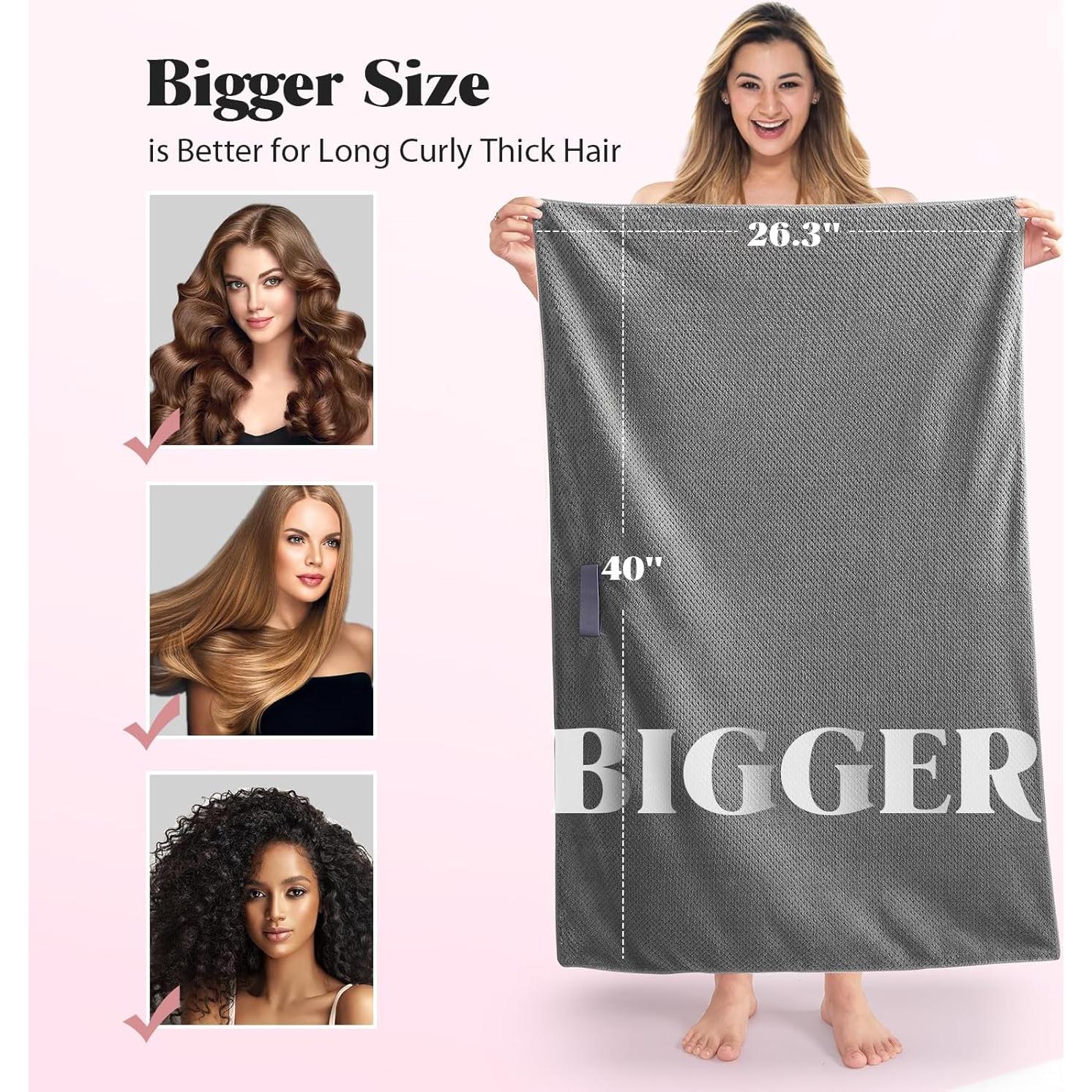 Toalla de Microfibra MABAO para Cabello Rizado 101.6x66.8cm