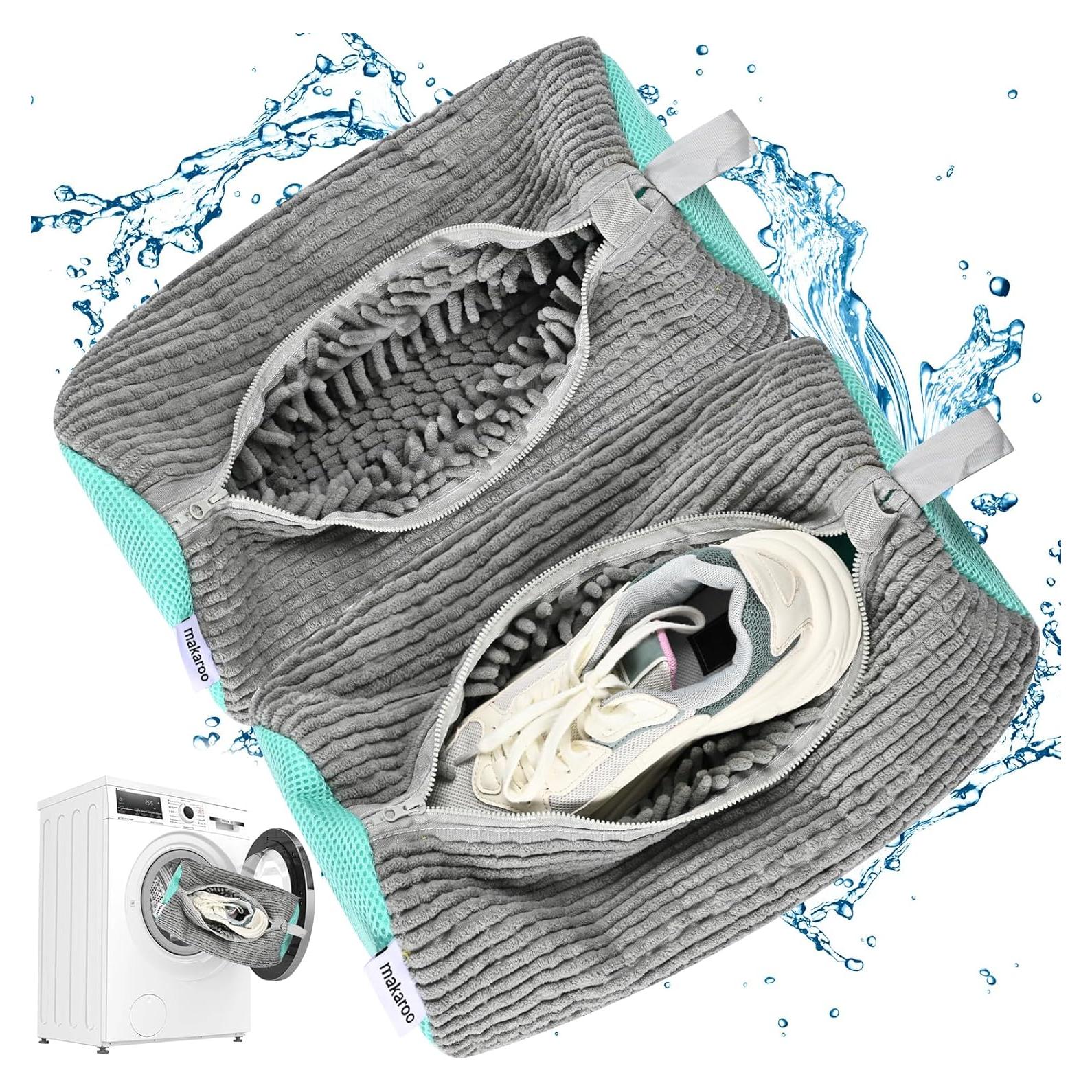 Bolsa de Lavado para Zapatos Makaroo 2 PCS Grande Gris