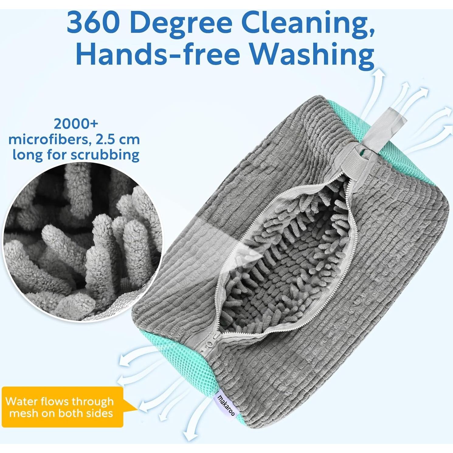 Bolsa de Lavado para Zapatos Makaroo 2 PCS Grande Gris