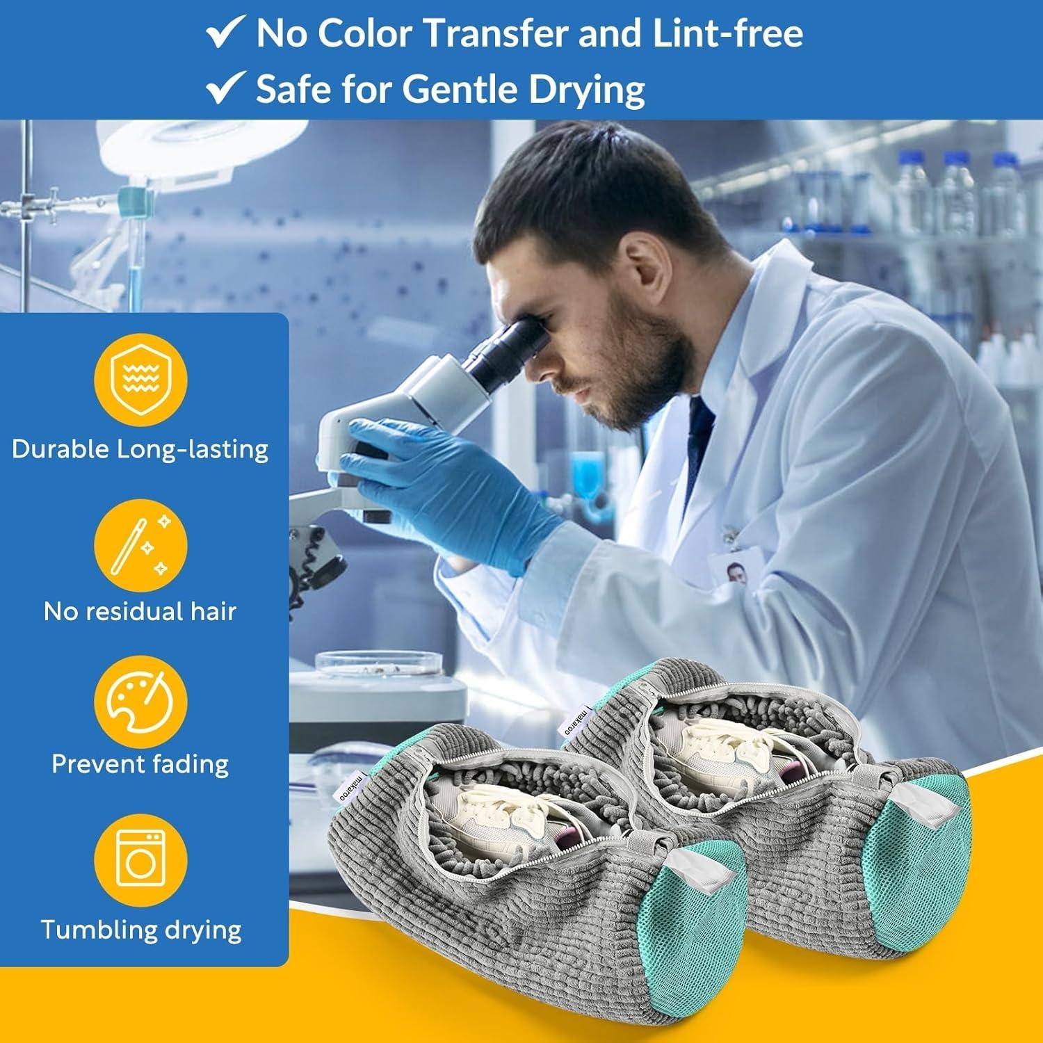 Bolsa de Lavado para Zapatos Makaroo 2 PCS Grande Gris