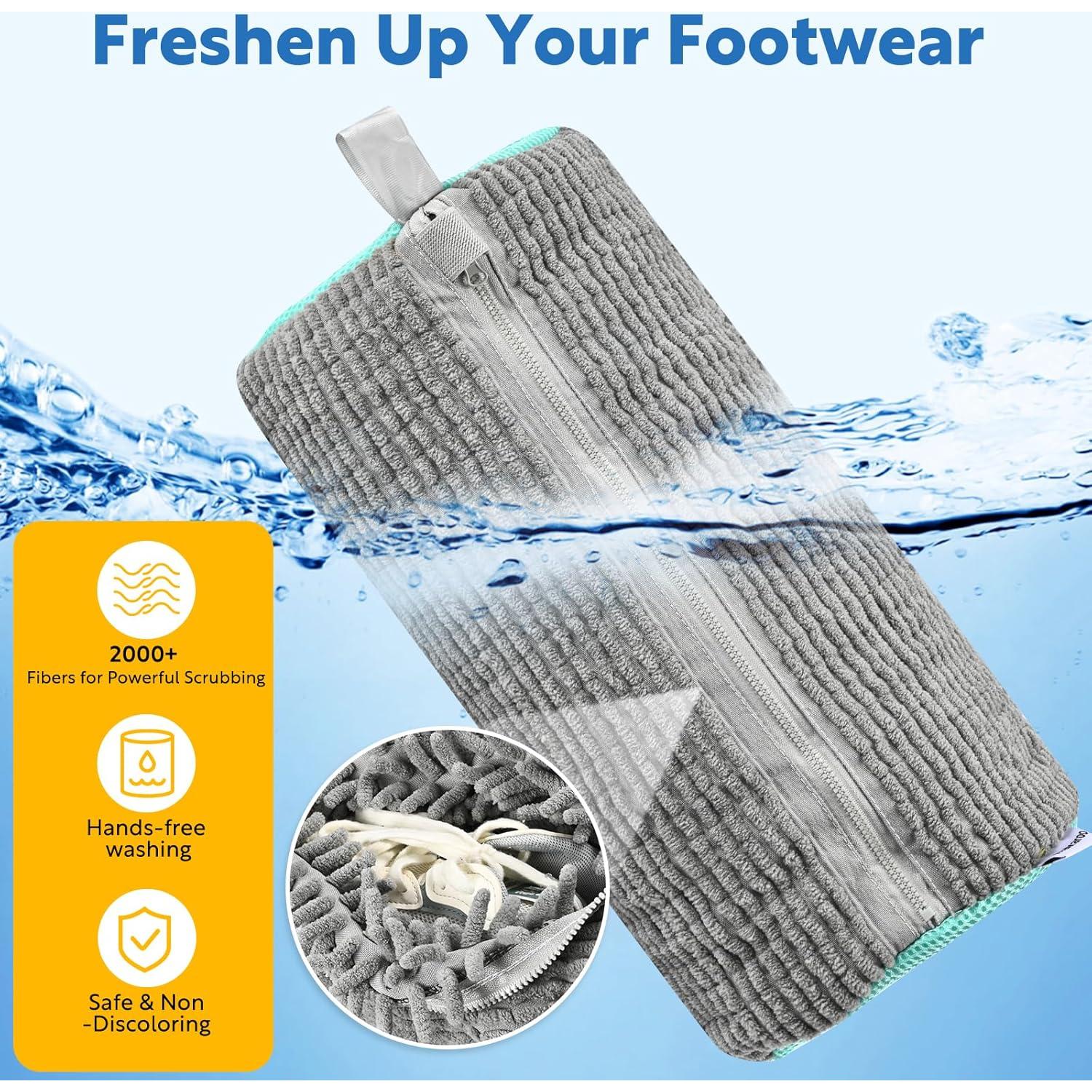 Bolsa de Lavado para Zapatos Makaroo 2 PCS Grande Gris