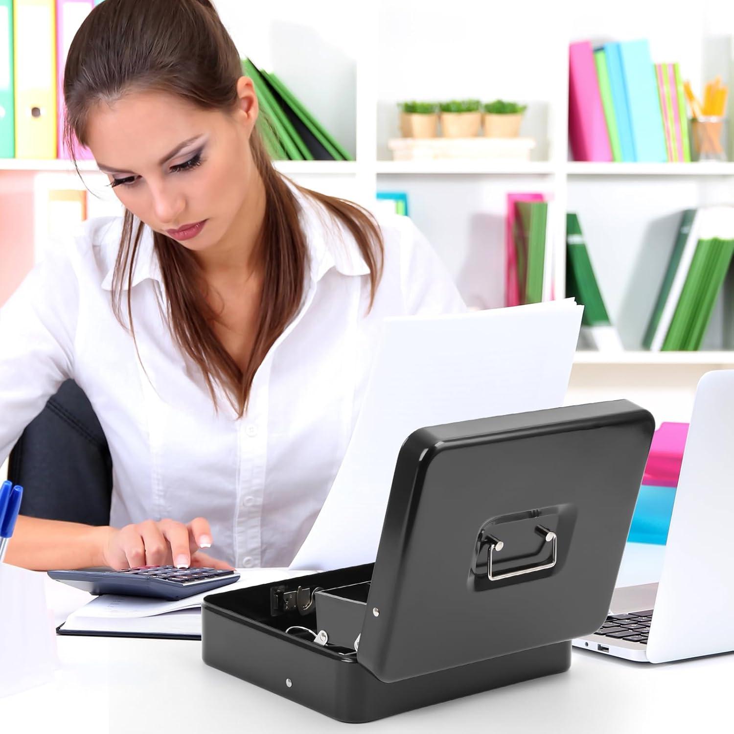 Caja Fuerte Grande KYODOLED con Cerradura de Combinación 30x24x9cm