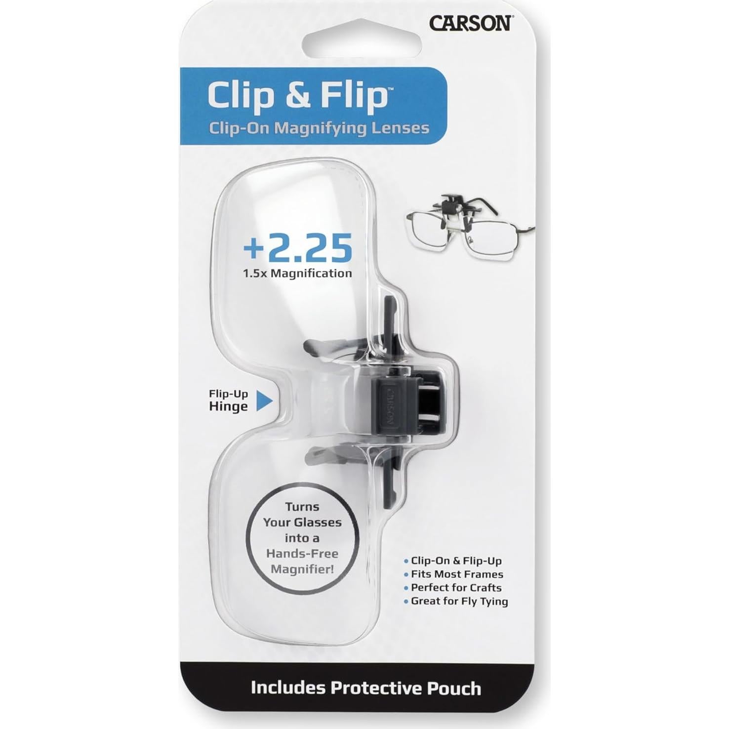 Lentes de Aumento Clip-on Carson OD-10 1.5x con Funda