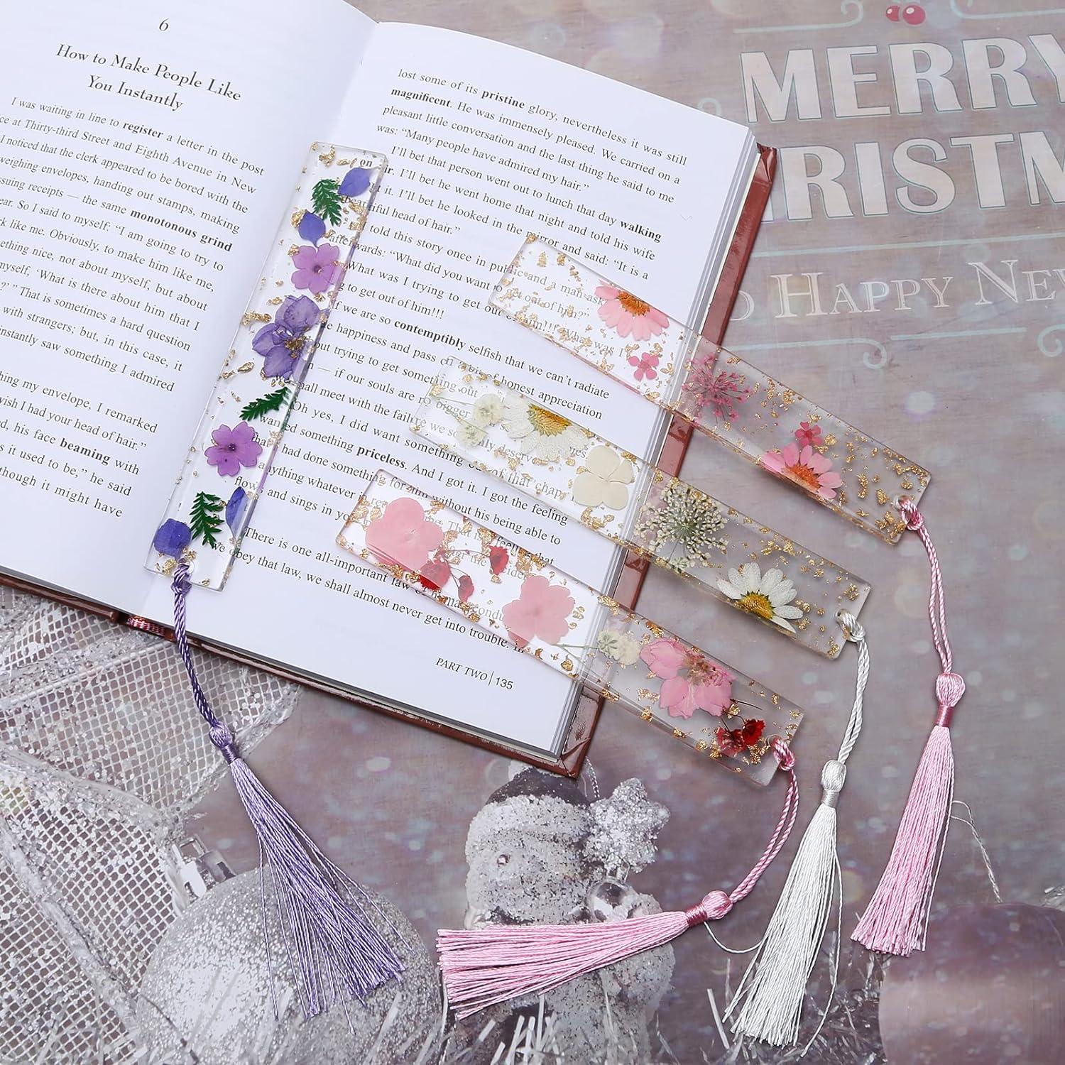 Marcadores de Flores Secas Kaluofan 2PCS con Borlas