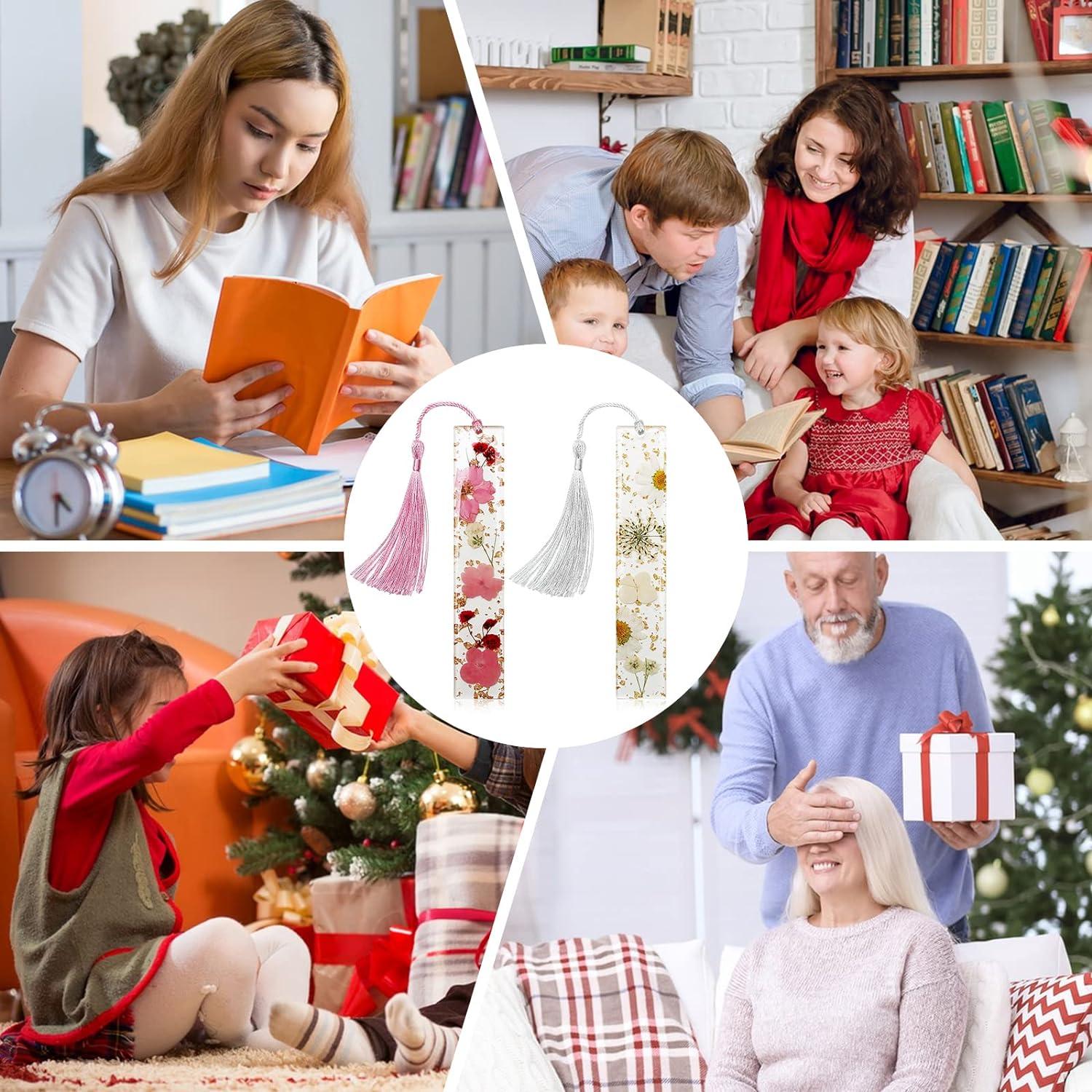 Marcadores de Flores Secas Kaluofan 2PCS con Borlas