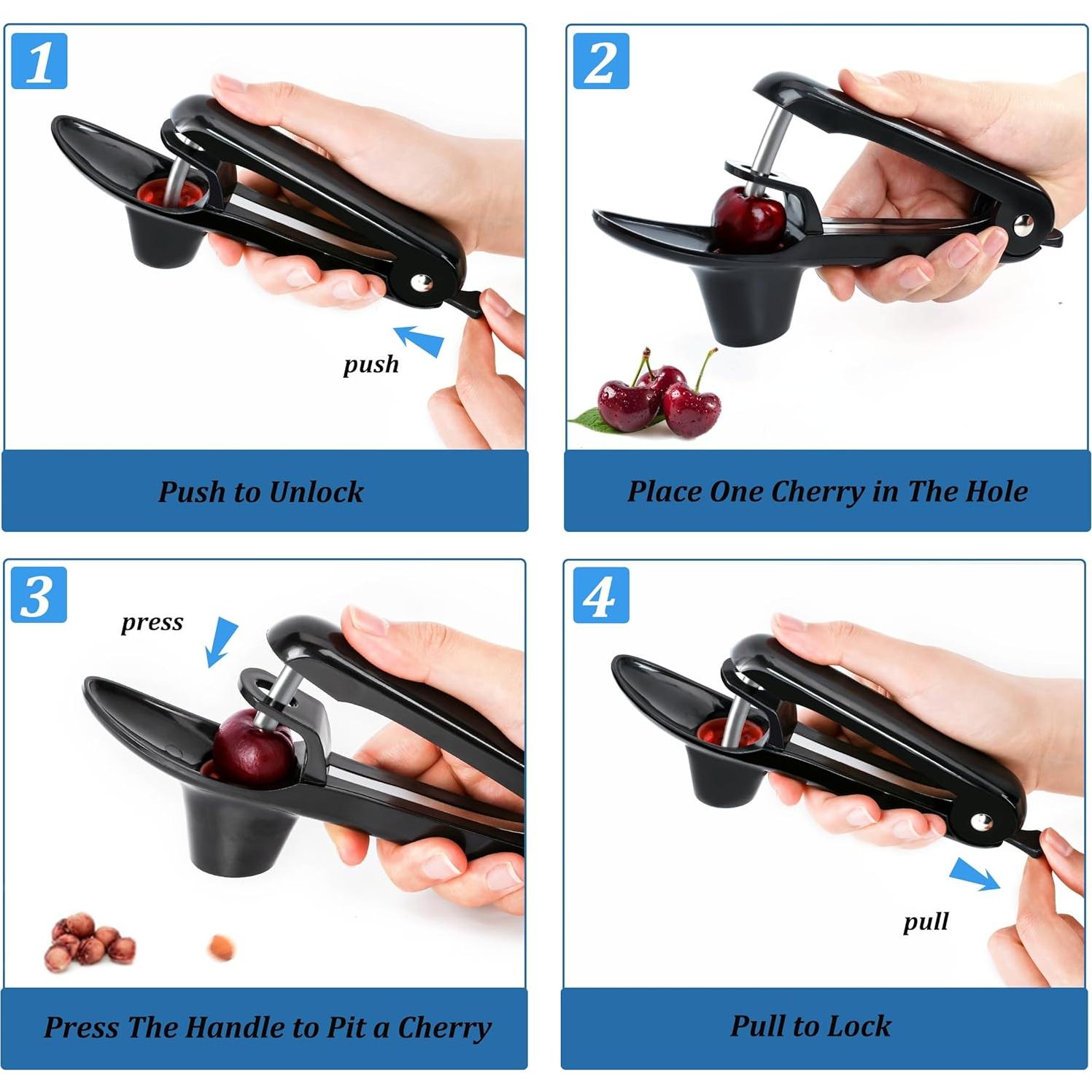 Herramienta para Quitar Huesos de Cereza EWPJDK Acero Inoxidable