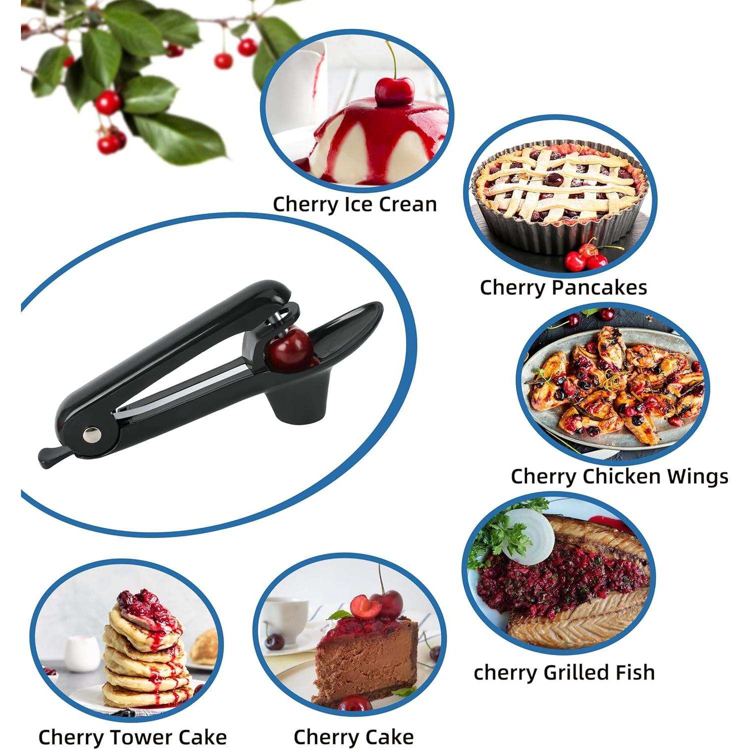 Herramienta para Quitar Huesos de Cereza EWPJDK Acero Inoxidable