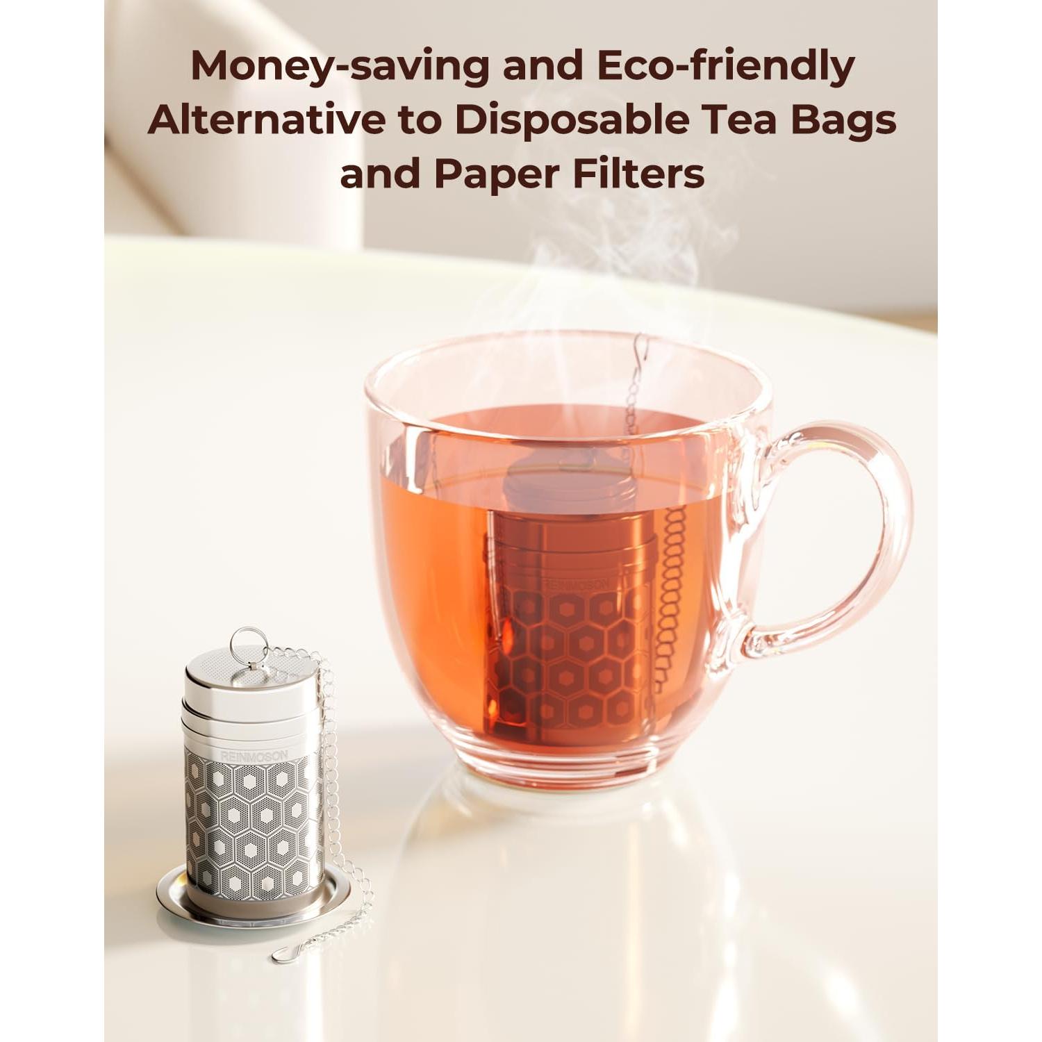 Infusor de Té Reinmoson Acero Inoxidable 304 Extra Pequeño