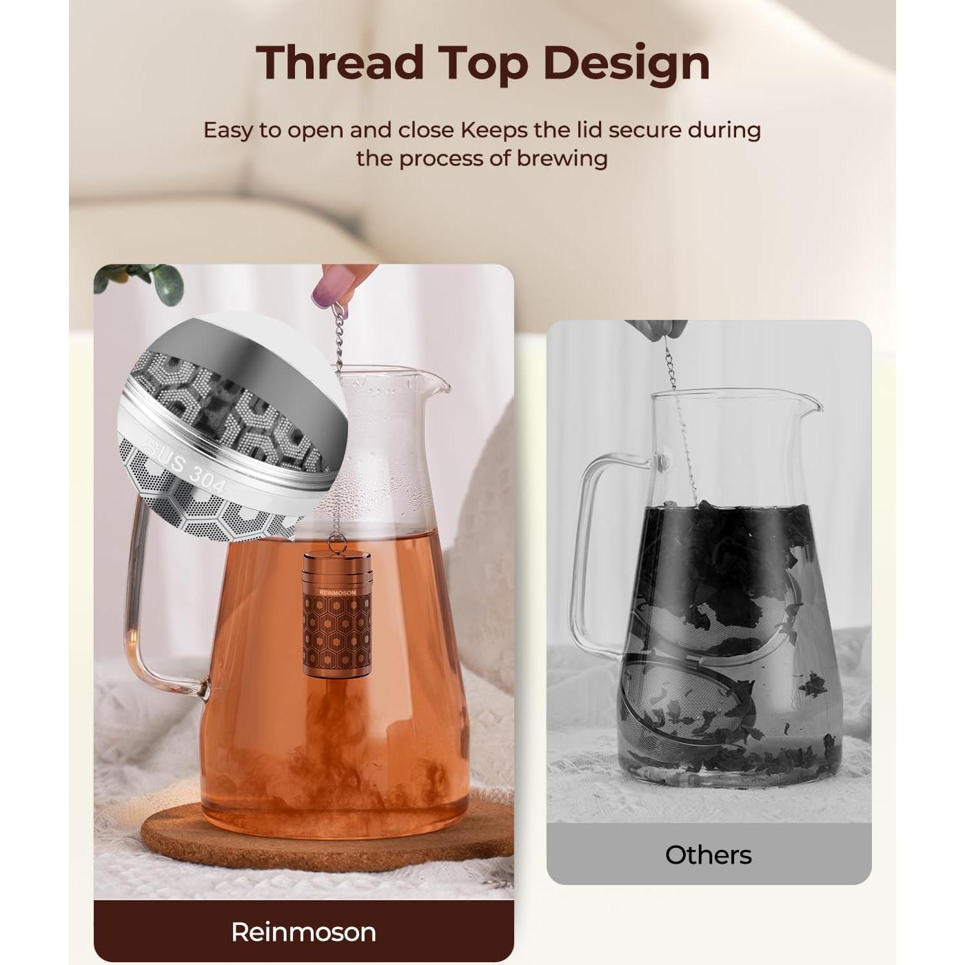 Infusor de Té Reinmoson Acero Inoxidable 304 Extra Pequeño