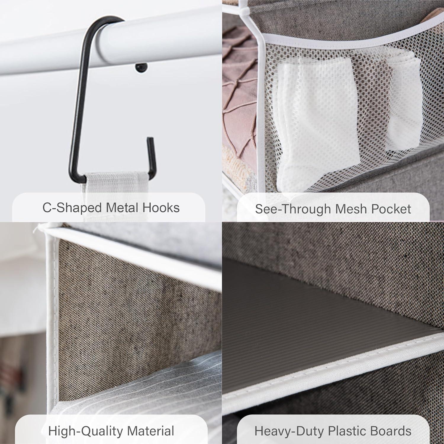 Estante Colgante StorageWorks 5 Estantes 33x38x120 cm Gris