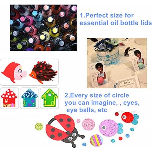 Juego de 2 Perforadoras de Agujeros QIQQIKIN 9.8mm y 12mm