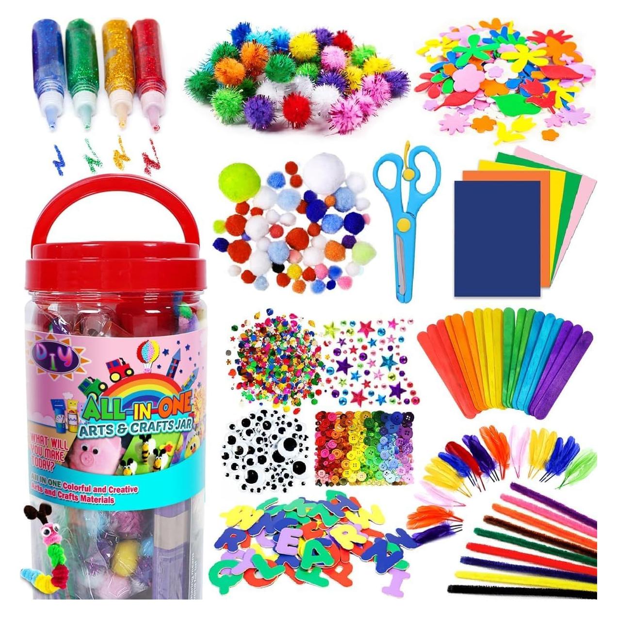 Kit de Manualidades FUNZBO - 800 Piezas, Creatividad para Niños