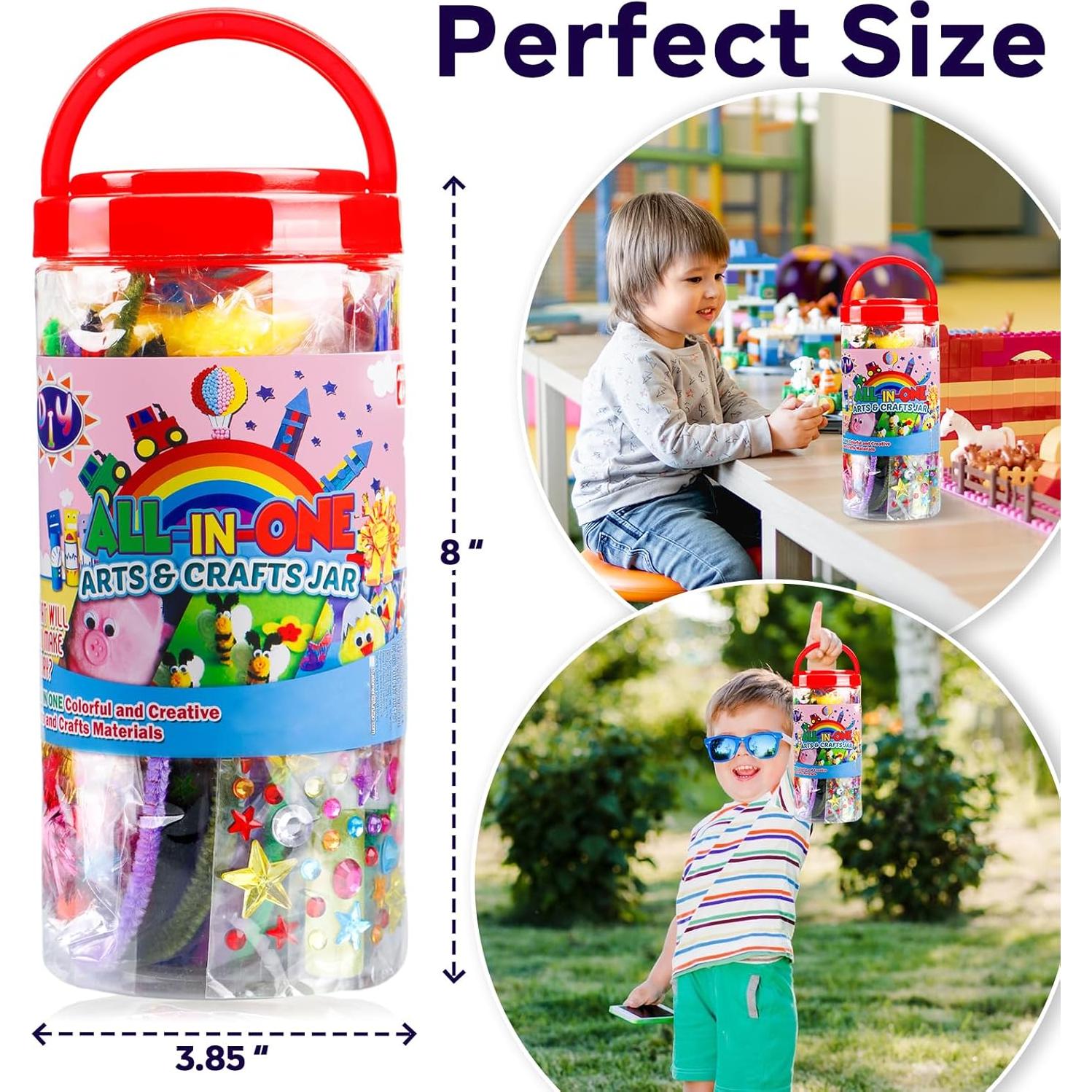 Kit de Manualidades FUNZBO - 800 Piezas, Creatividad para Niños