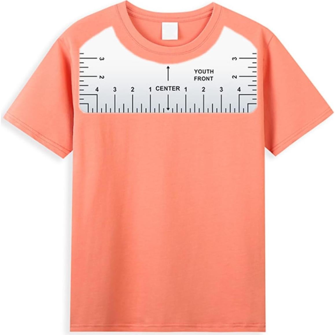 Guía de Regla para Camisetas LINXIAO 12 Piezas PVC Transparente