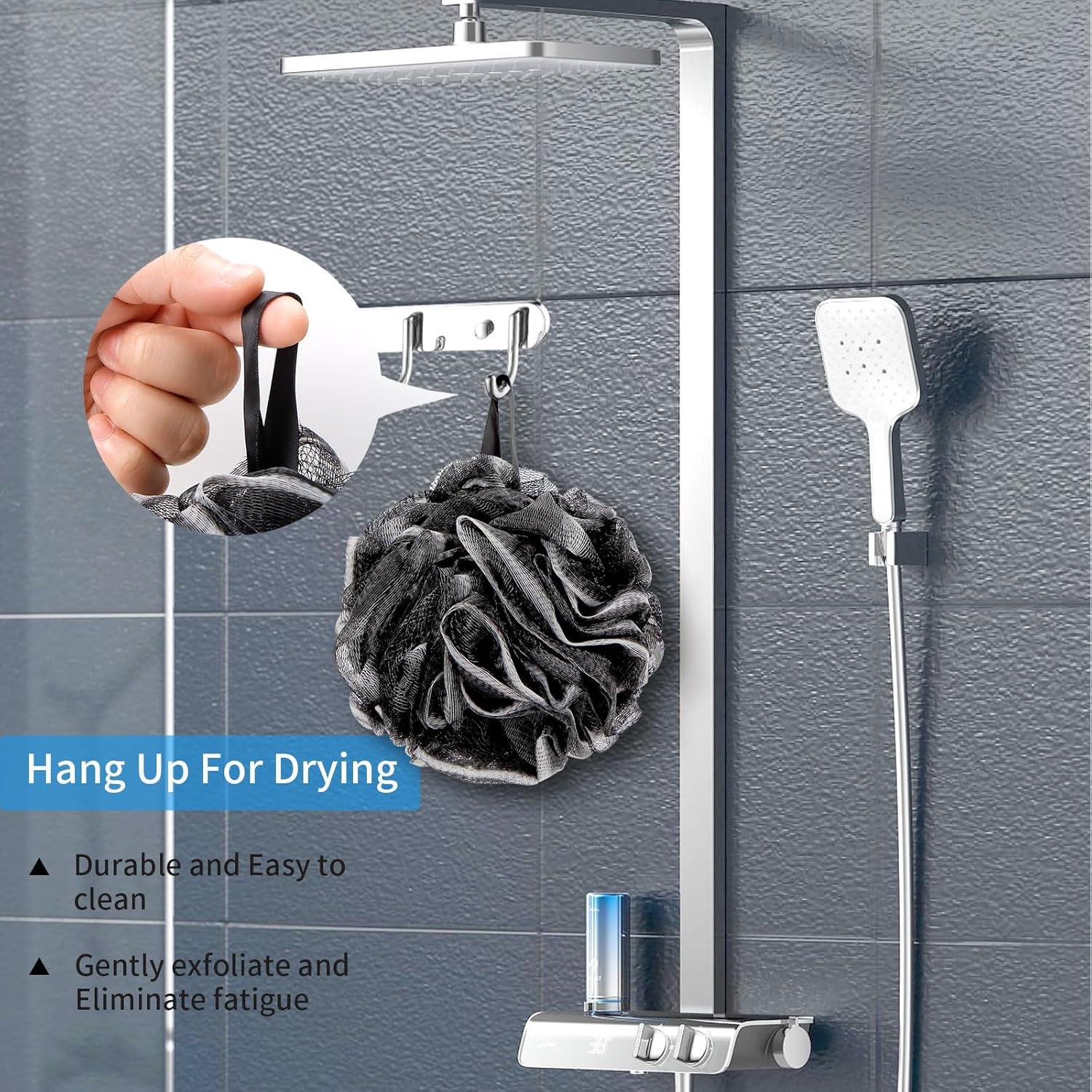 Esponjas de Ducha Loofah BCKENEY 4 Pack Suaves Exfoliantes