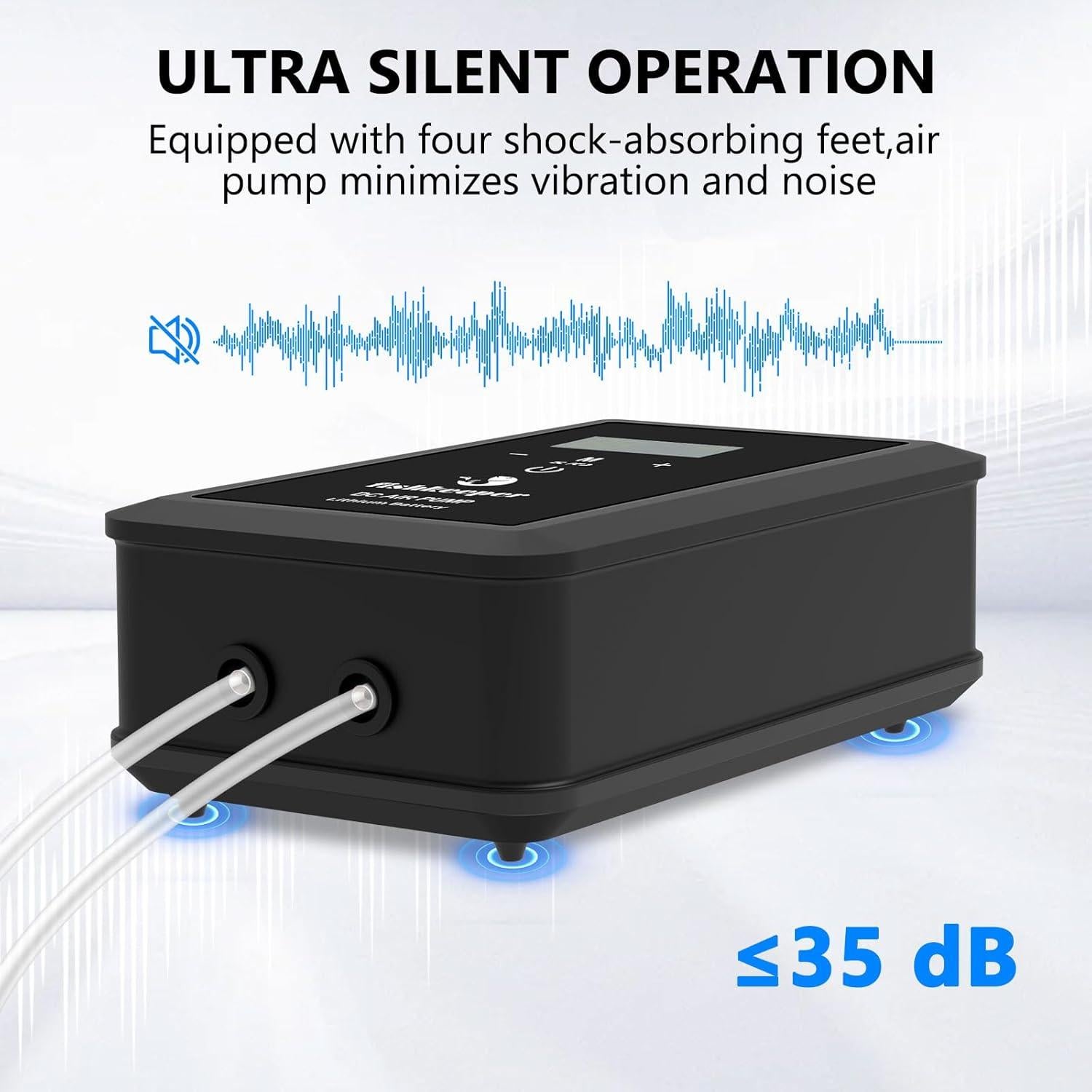 Bomba de Aire Recargable Fishkeeper 8W para Acuarios 10-120 Gal