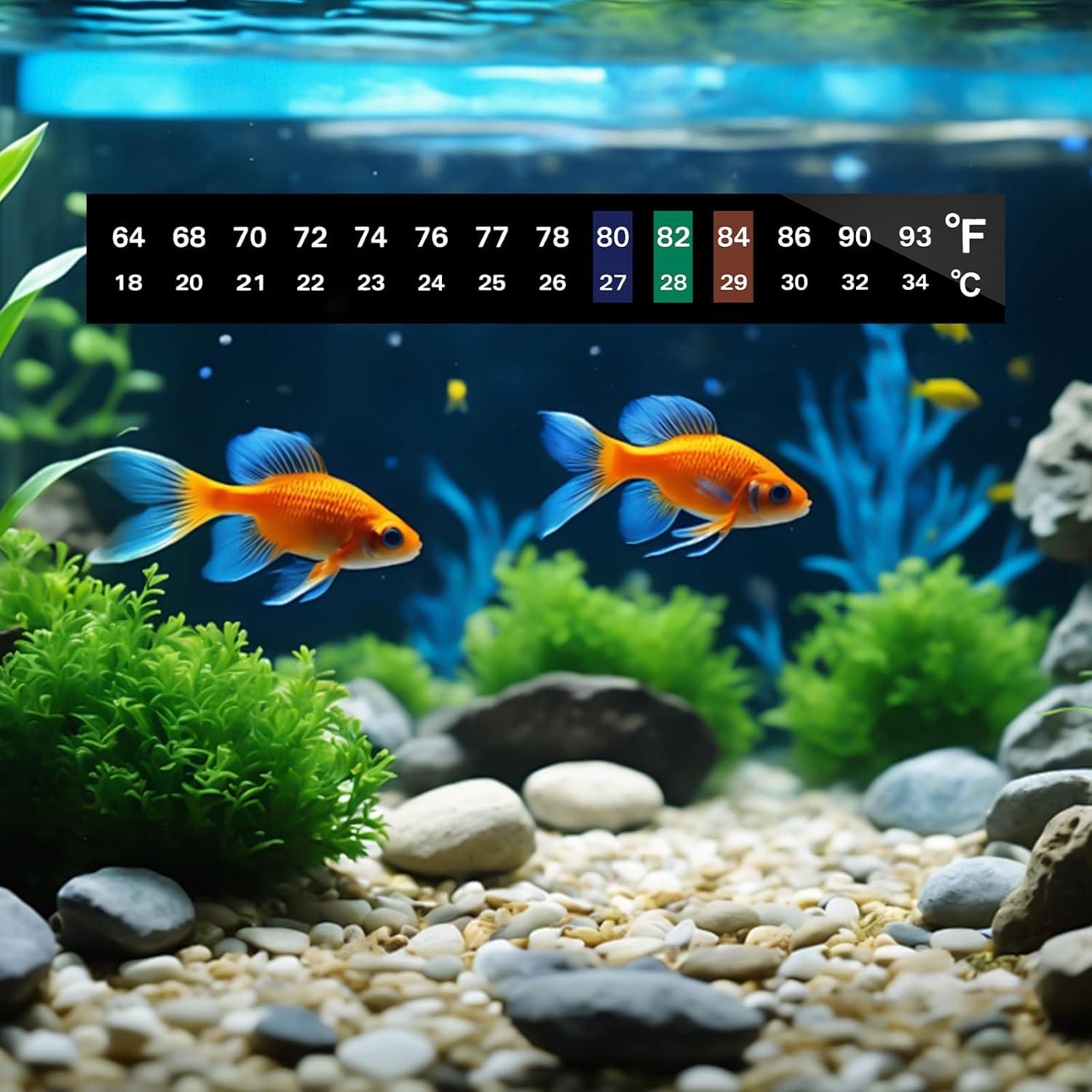 Tiras de Termómetro para Acuario AQUANEAT 6 Pcs 18x13 cm