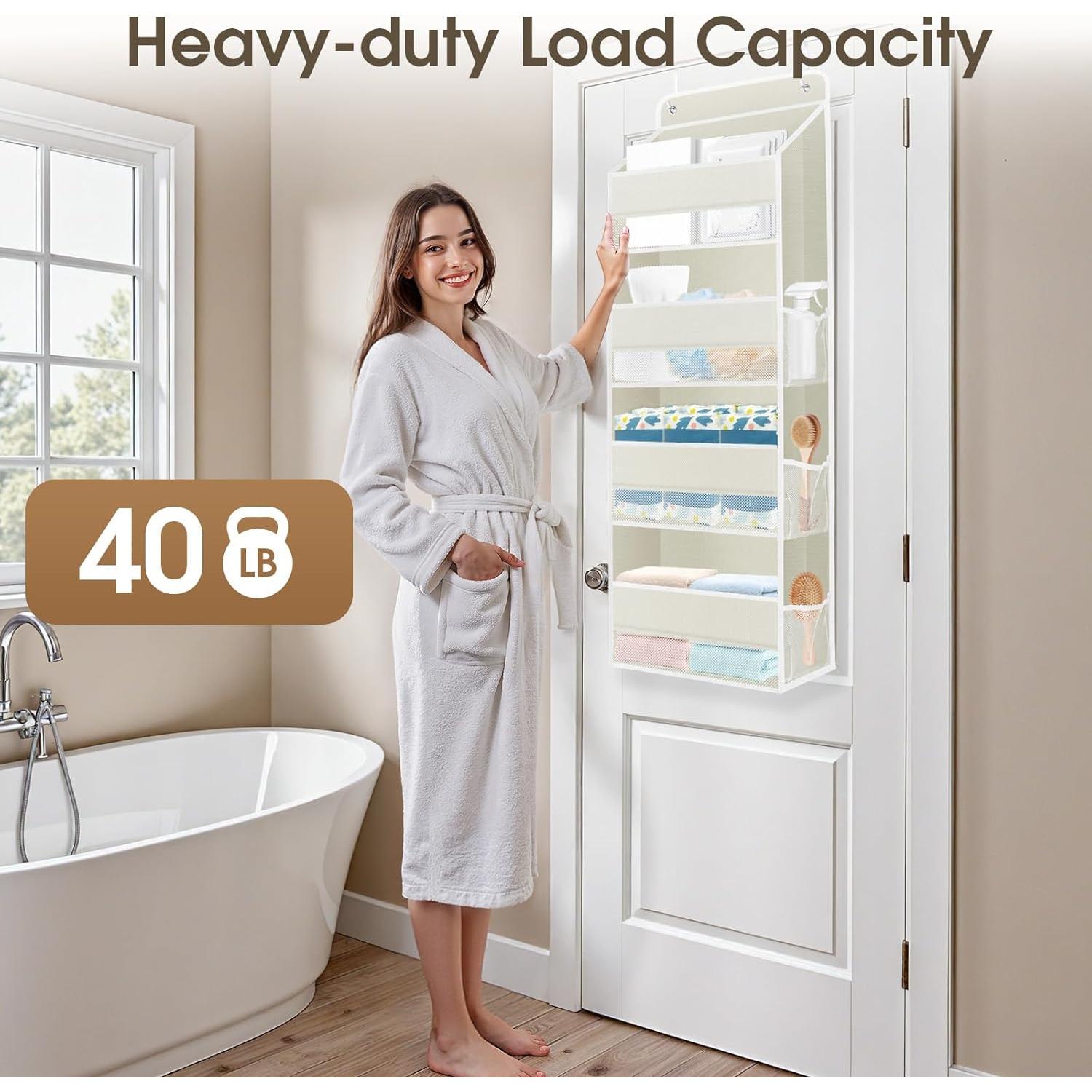 Organizador Colgante de Puerta SpaceHacks 2 Paquete Beige 18kg