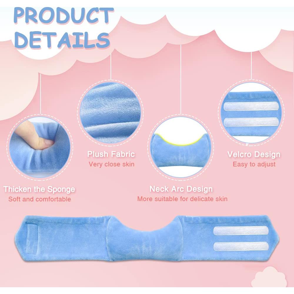 Cojín de Soporte para Cuello de Bebé POWYS Ajustable Azul