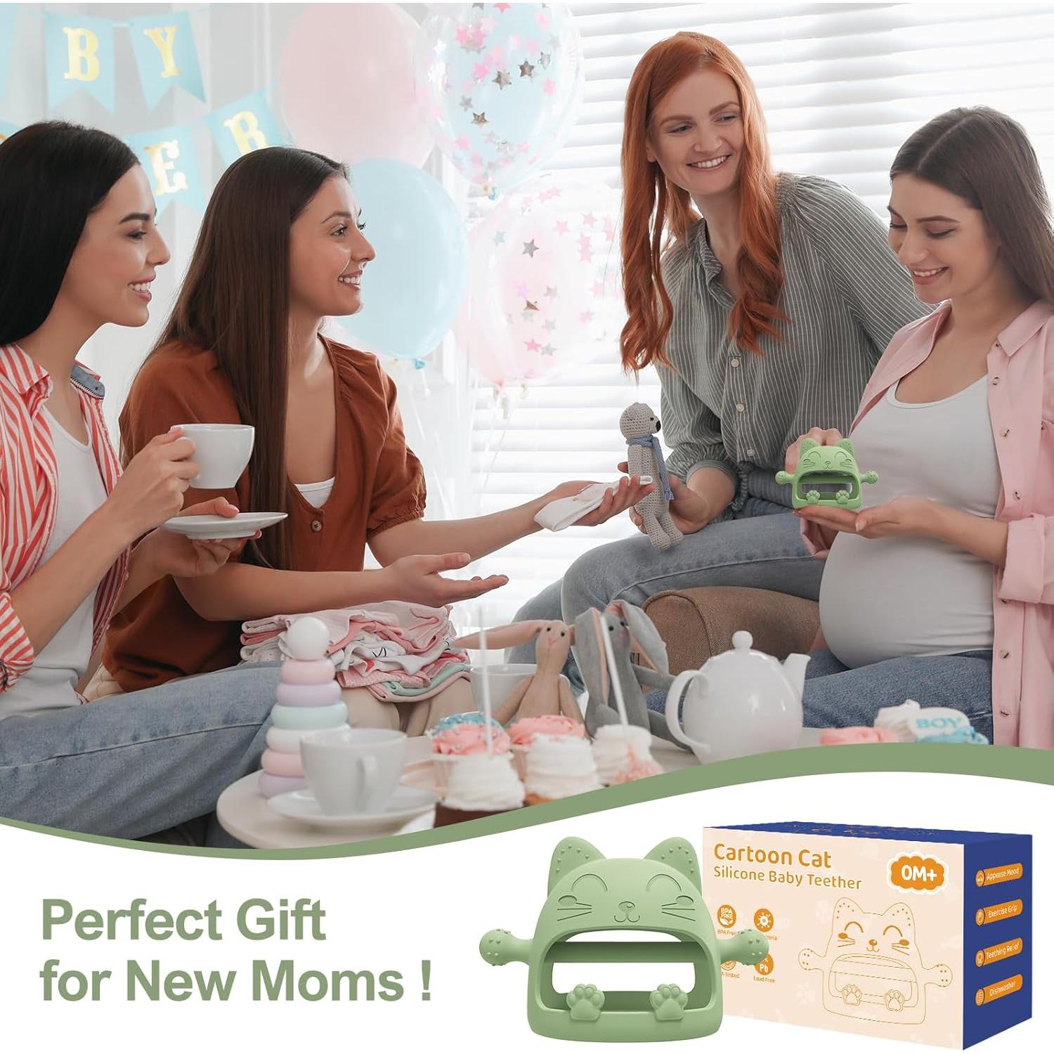 Mordedor para Bebés YomauiYee Gato Caricatura 0-6 Meses