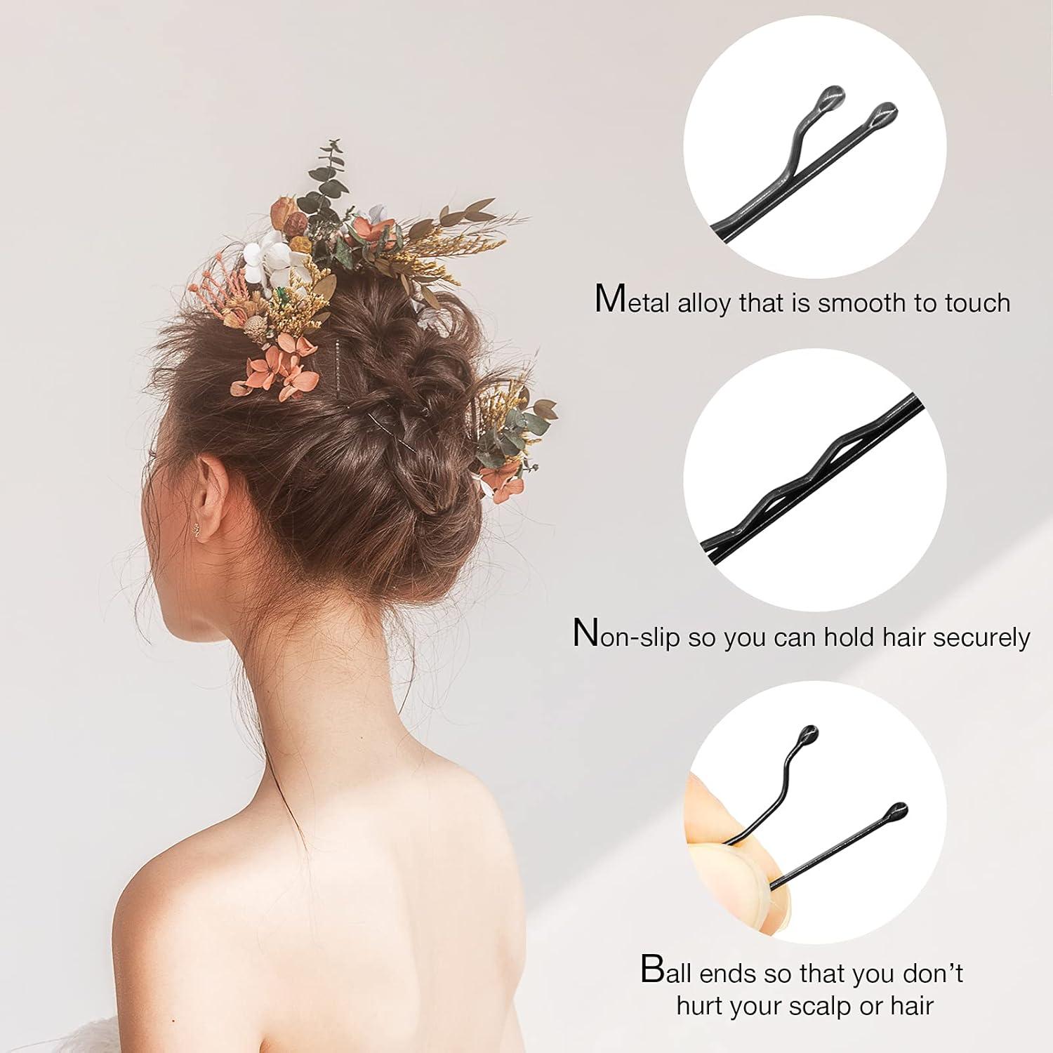 Pinzas Bobby HOYOLS Premium Negras 5 cm - 100 Unidades