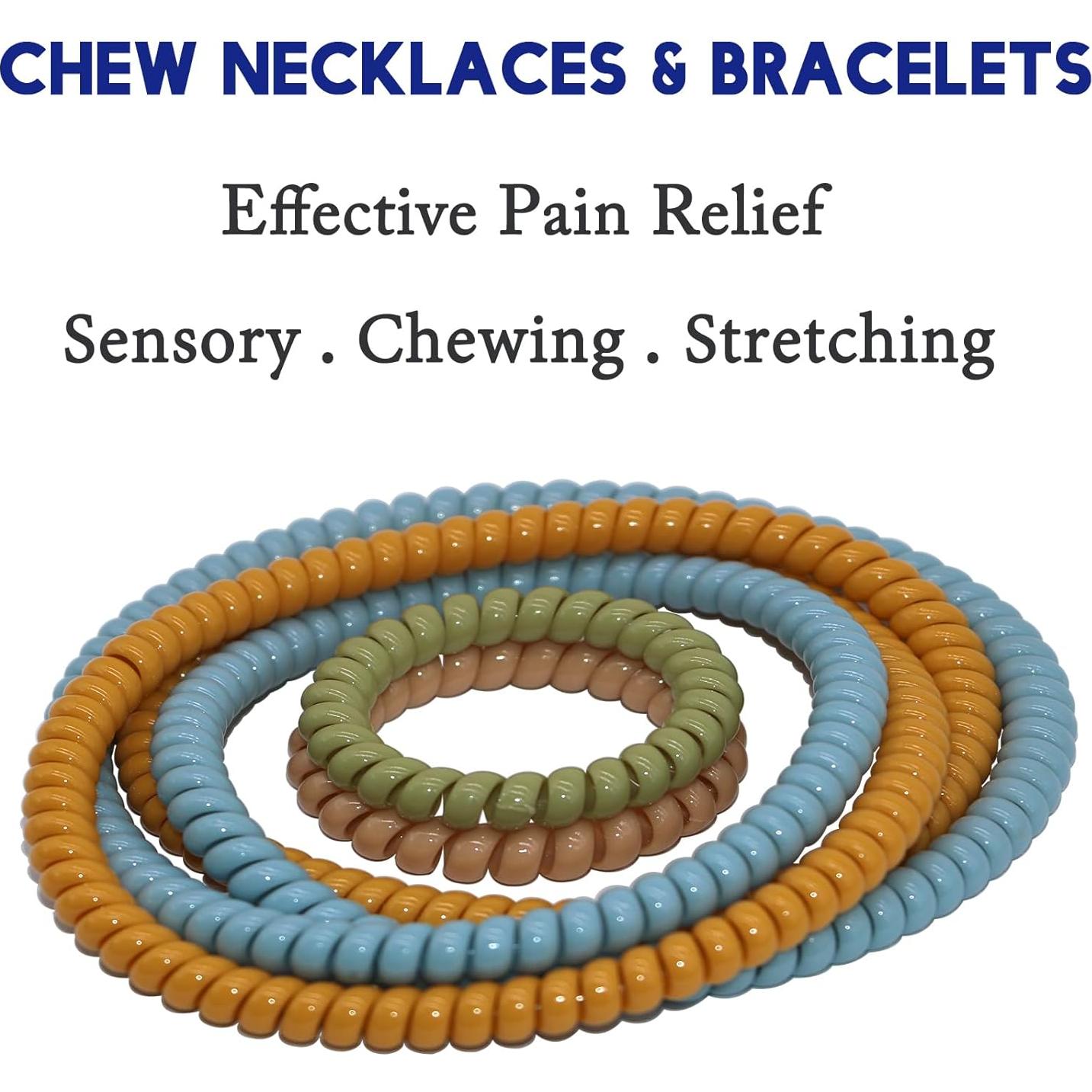 Collar Masticable Sensorial Olugu 12 Piezas Antiestrés Niños