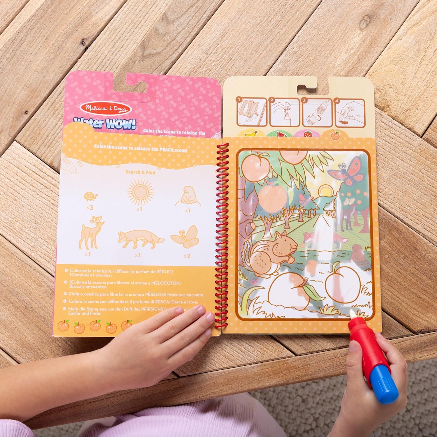 Melissa & Doug Water WOW! 2-Pack Pintura con Agua Frutas y Golosinas