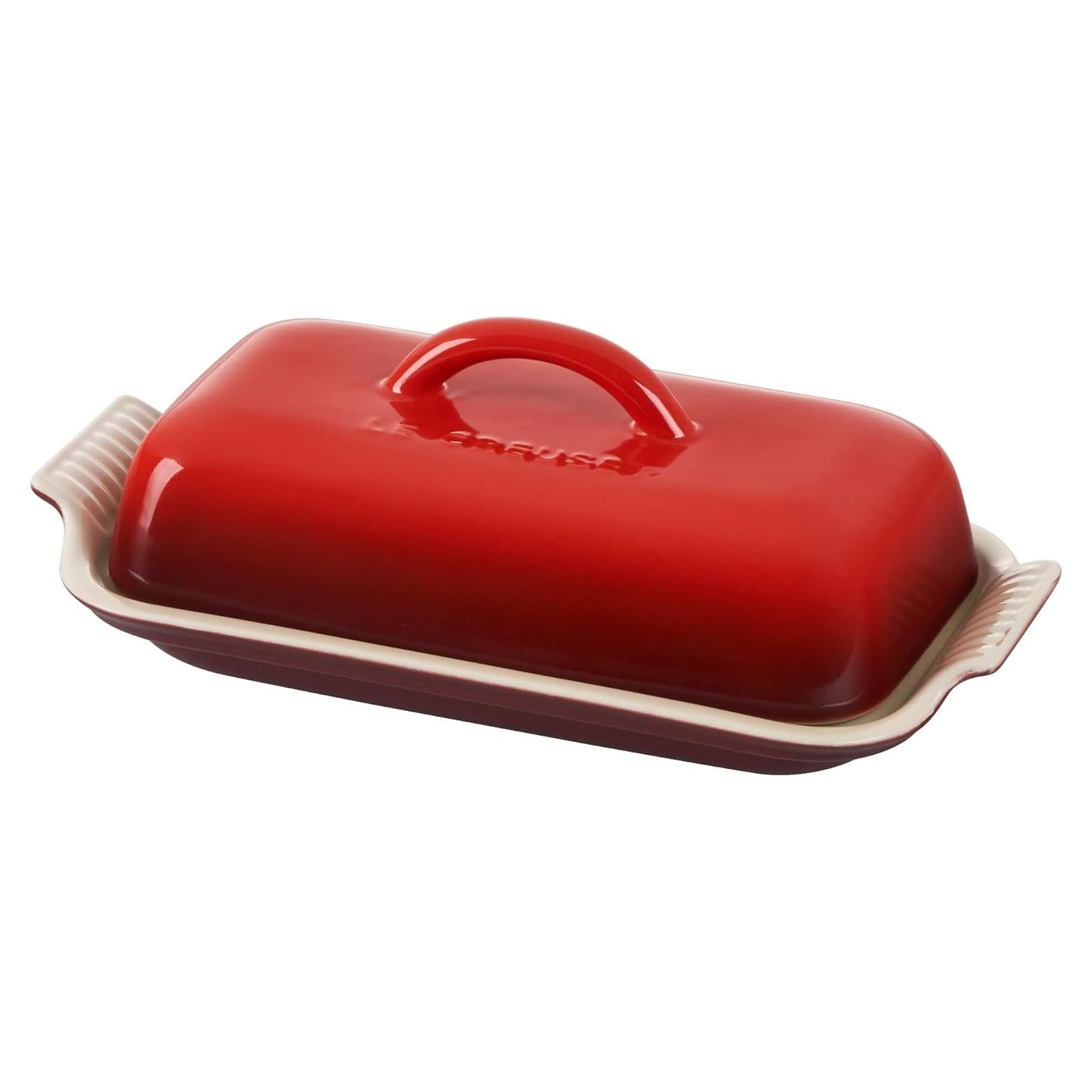 Plato de Mantequilla Le Creuset Heritage Cerise 21.1x10.4 cm