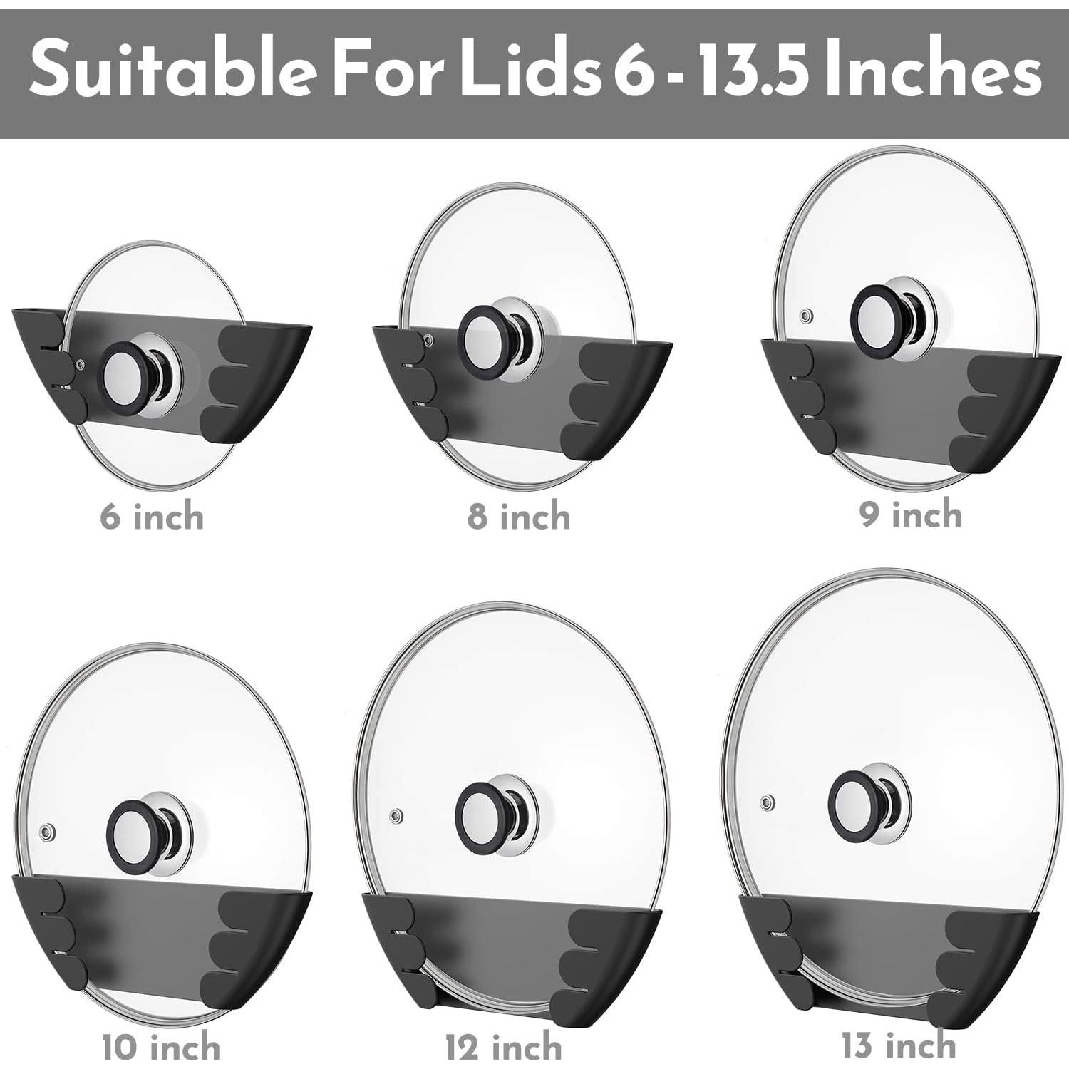 Organizador de Tapas de Olla Niceyos 3 Pack Negro Universal