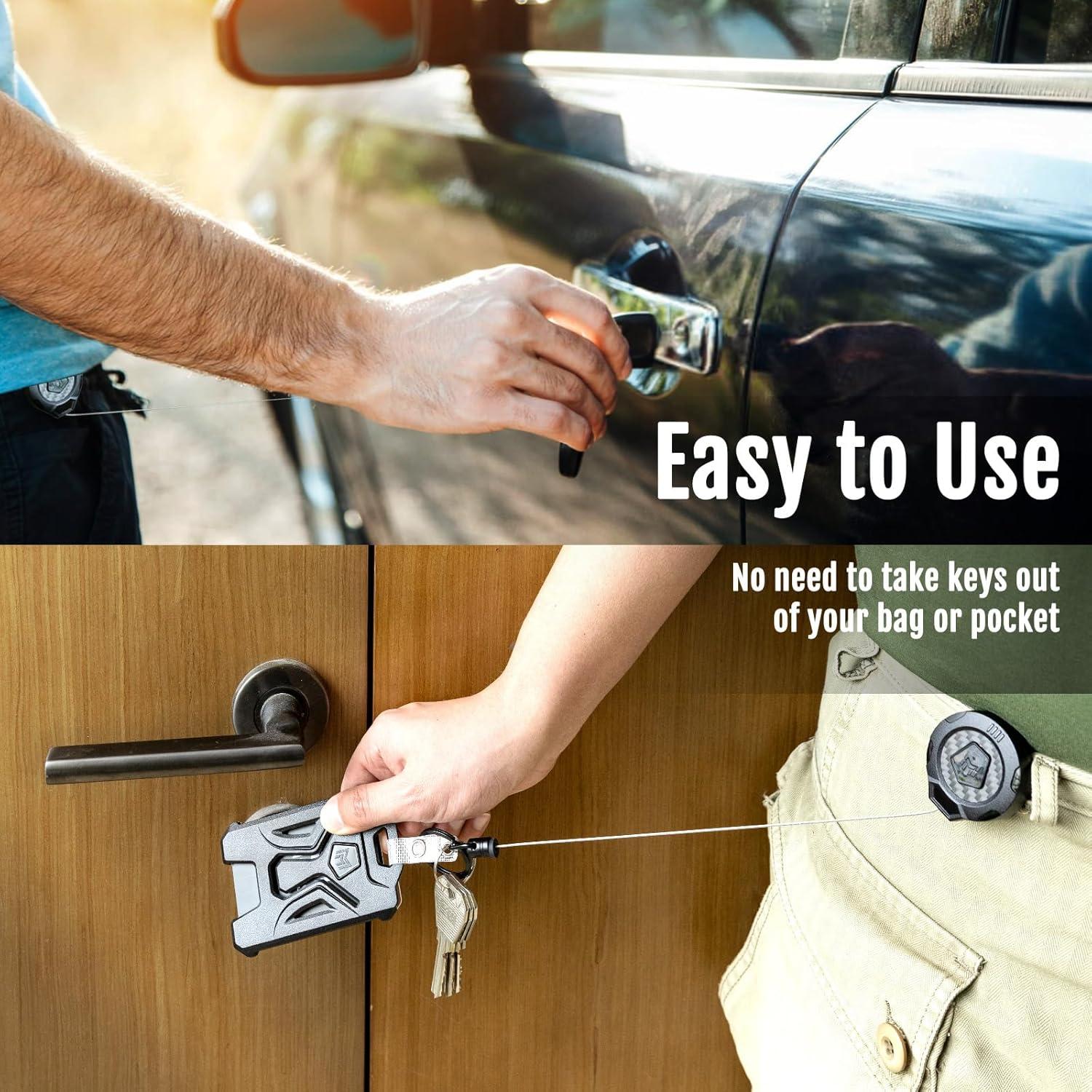 Llavero Retráctil MNGARISTA Fibra de Carbono 80 cm 0.28 kg