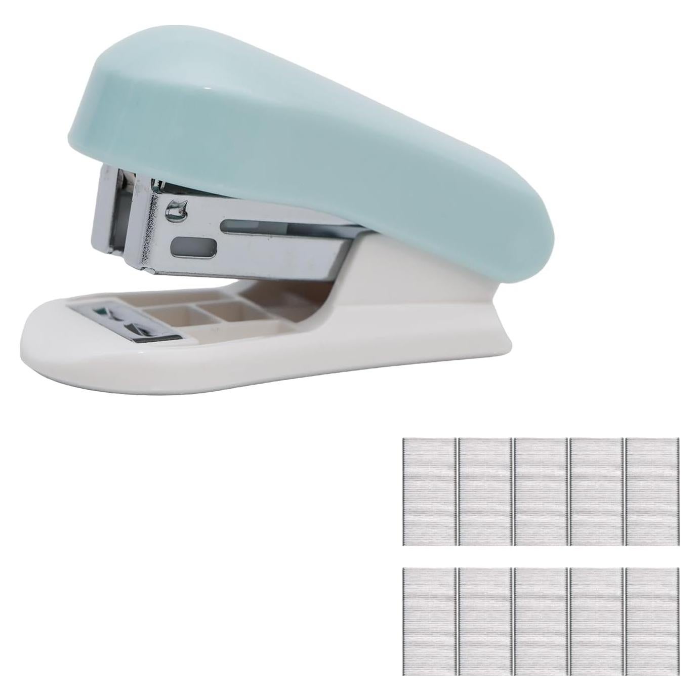 Grapadora Miniatura Azul Lilaly para Escritorio - 20 Hojas