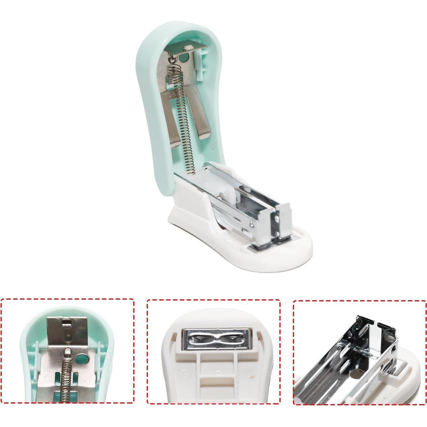 Grapadora Miniatura Azul Lilaly para Escritorio - 20 Hojas