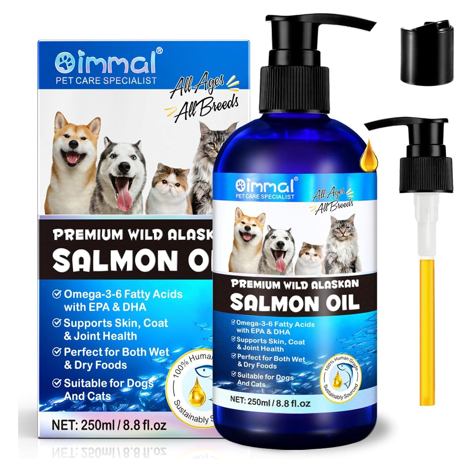 Aceite de Salmón Valleylux 250ml Omega 3 para Perros y Gatos