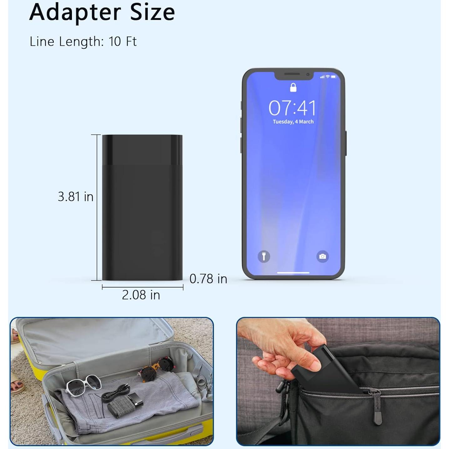 Cargador USB C 65W Nivjuky para HP EliteBook y Envy