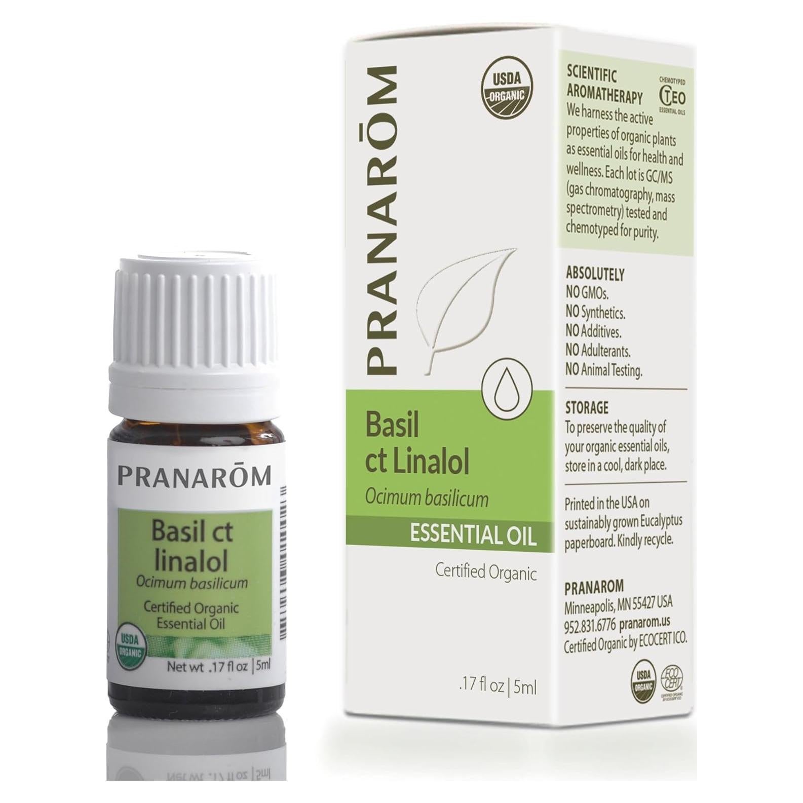 Aceite Esencial Puro Pranarom 5ml Albahaca Orgánico