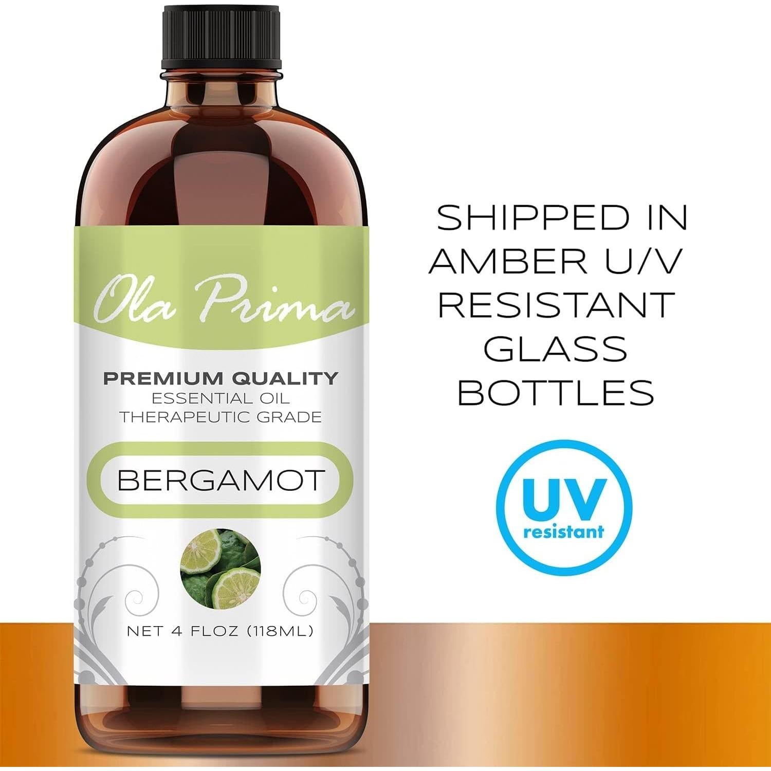 Aceite Esencial de Bergamota Ola Prima - 118 ml - Grado Terapéutico