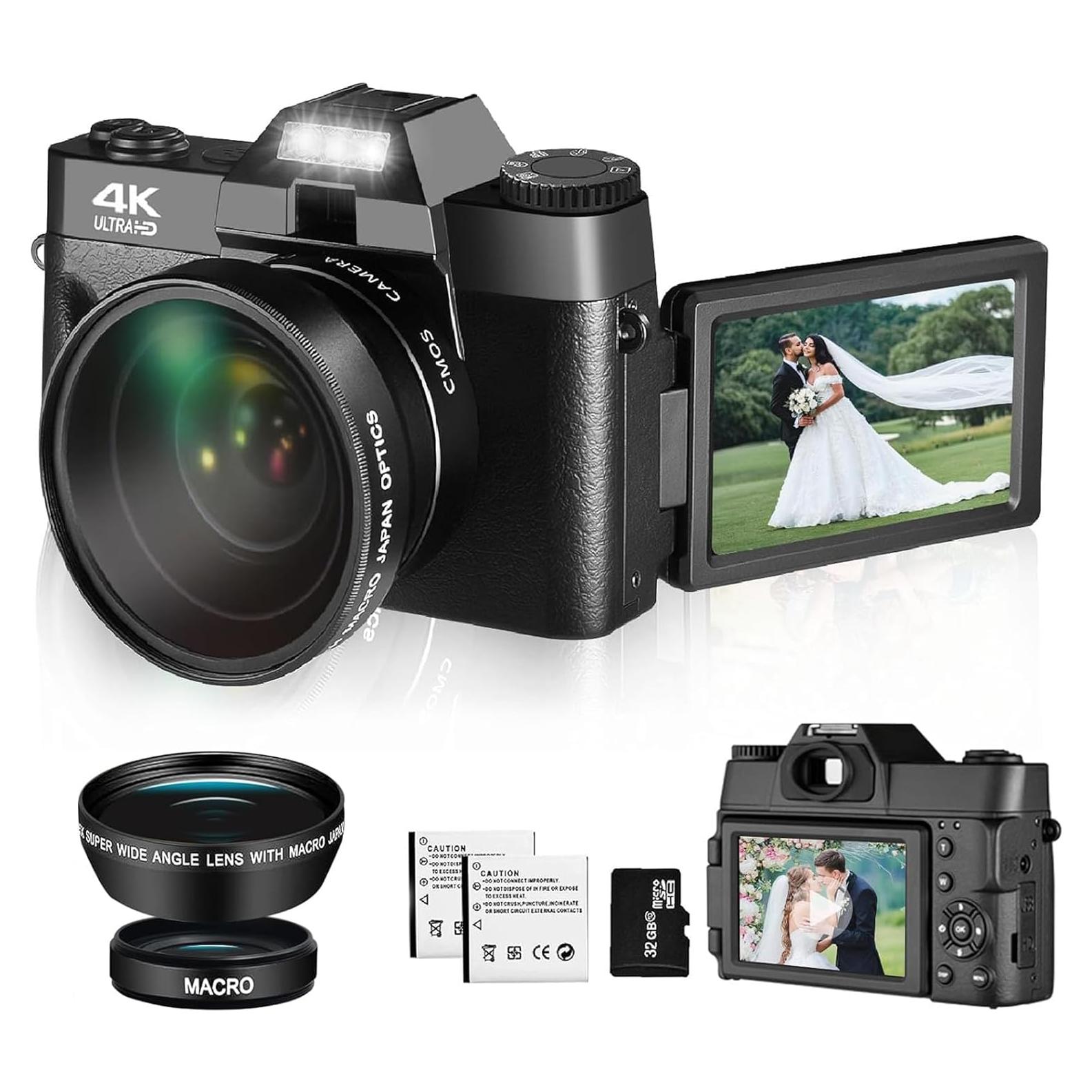 Cámara Digital 4K Lierhyt CDR10 48MP Compacta con WiFi