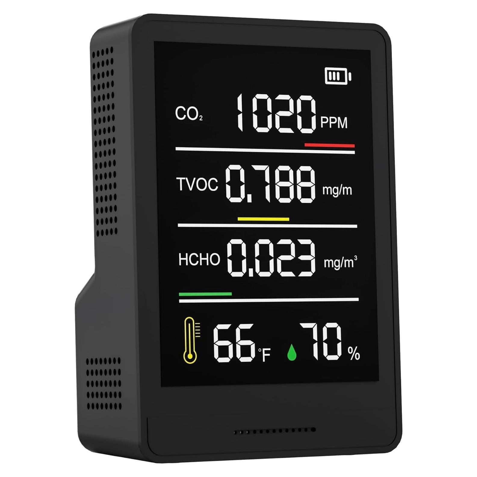 Monitor de Calidad del Aire PinoTec AK3 5 en 1 CO2 HCHO TVOC